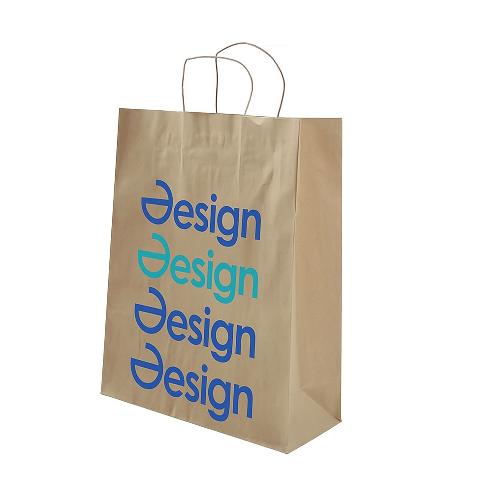 Sac en papier - A3 | Marron ou blanc | Fabriqué en Europe