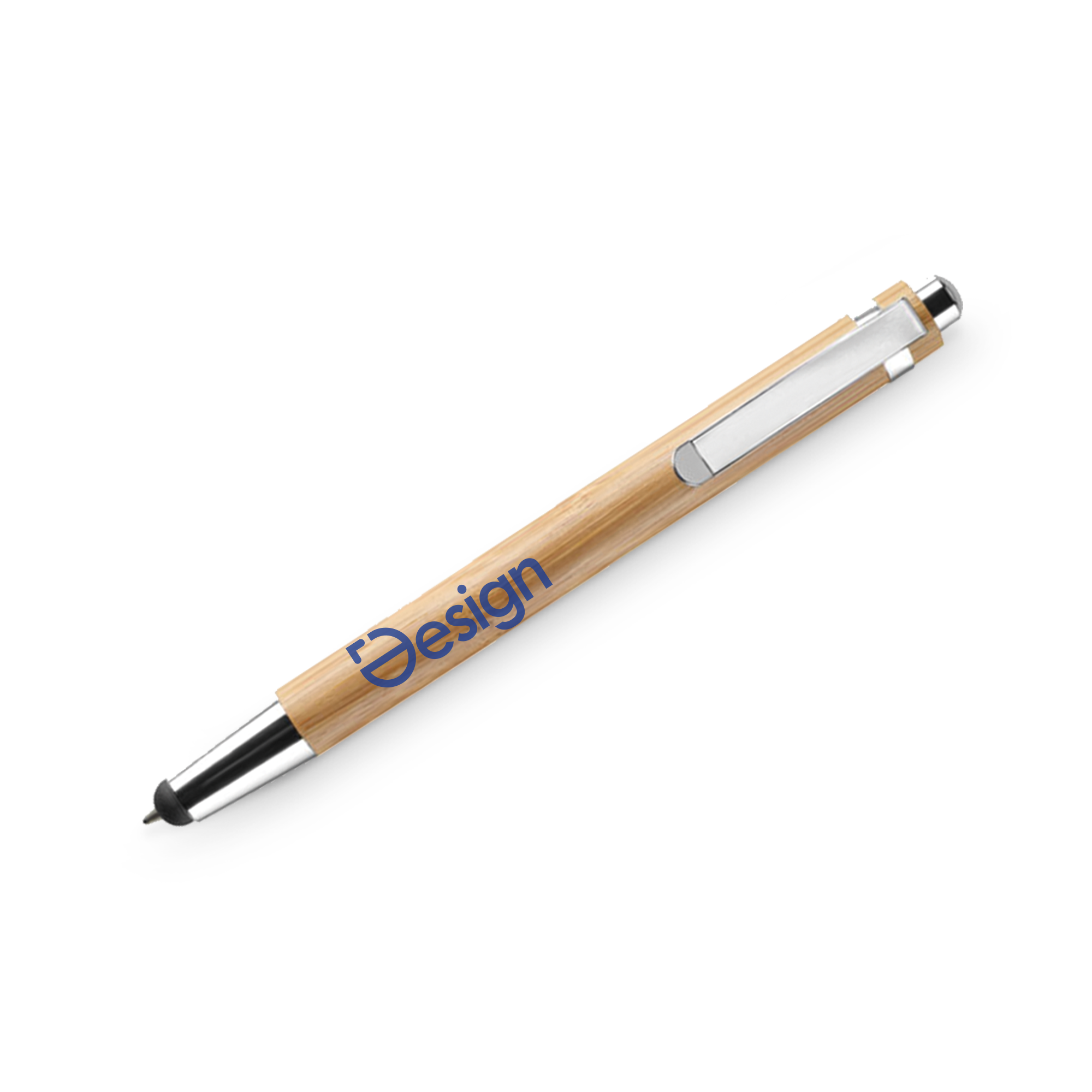 Stylet | Bambou | Boîtier ABS | Clip métallique