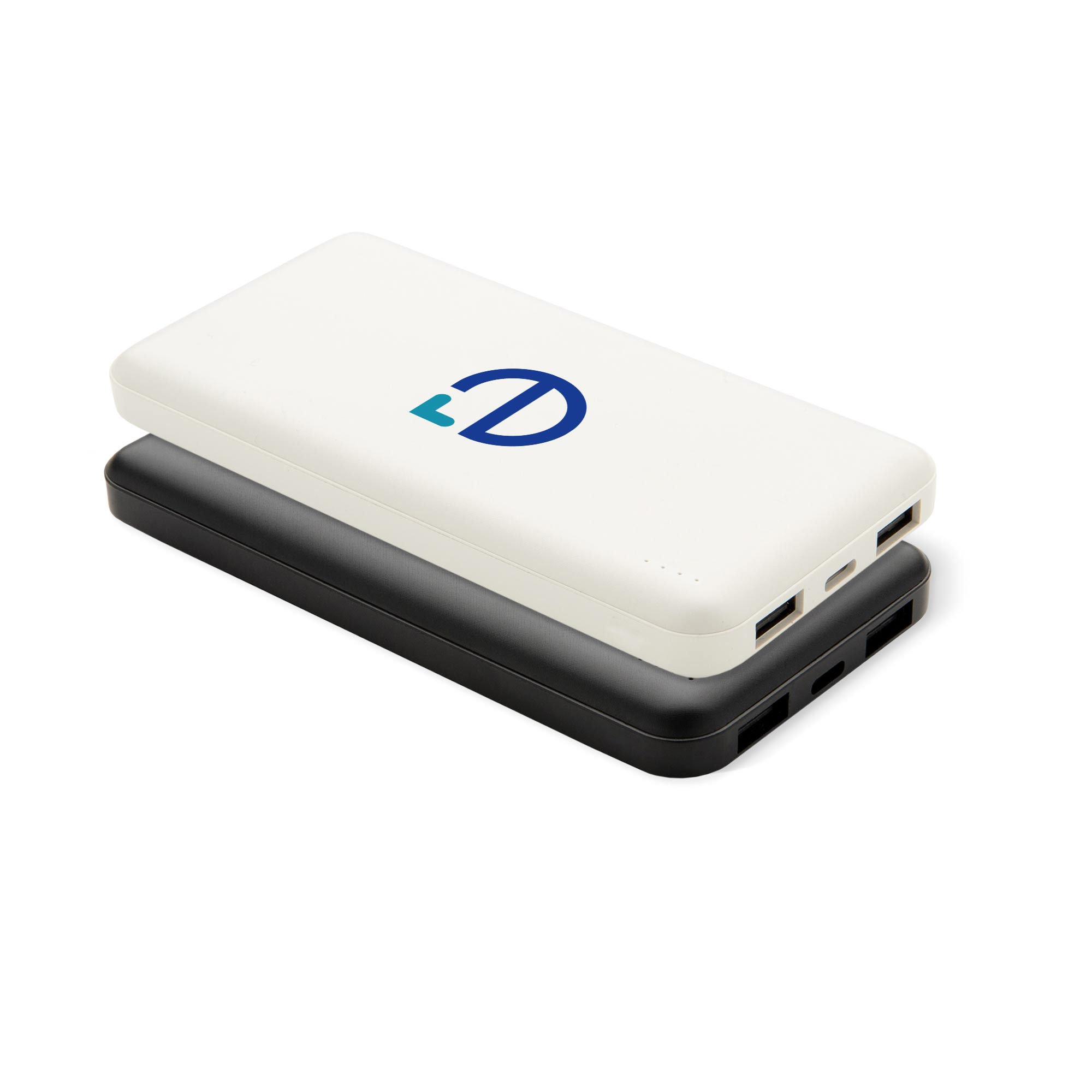 Batterie externe | Noir ou Blanc | 10,000 mAh | ABS
