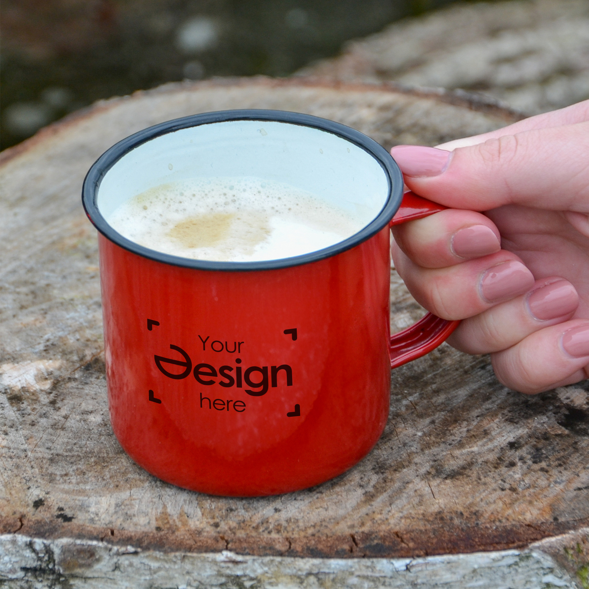 Mug en émail - 350 ml | Design vintage
