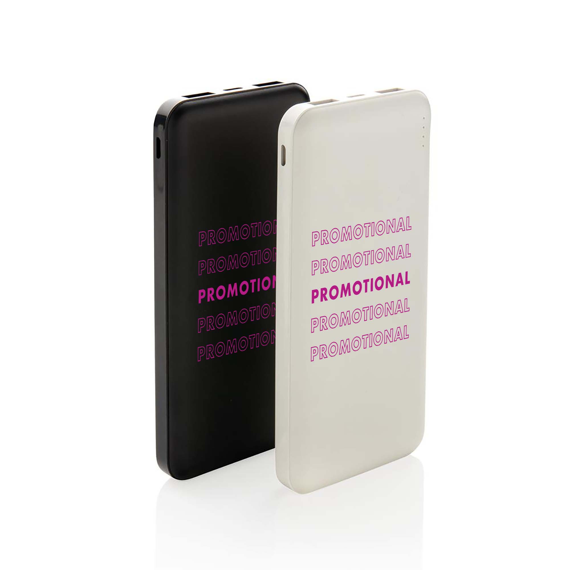 Batterie externe | Noir ou Blanc | 10,000 mAh | ABS