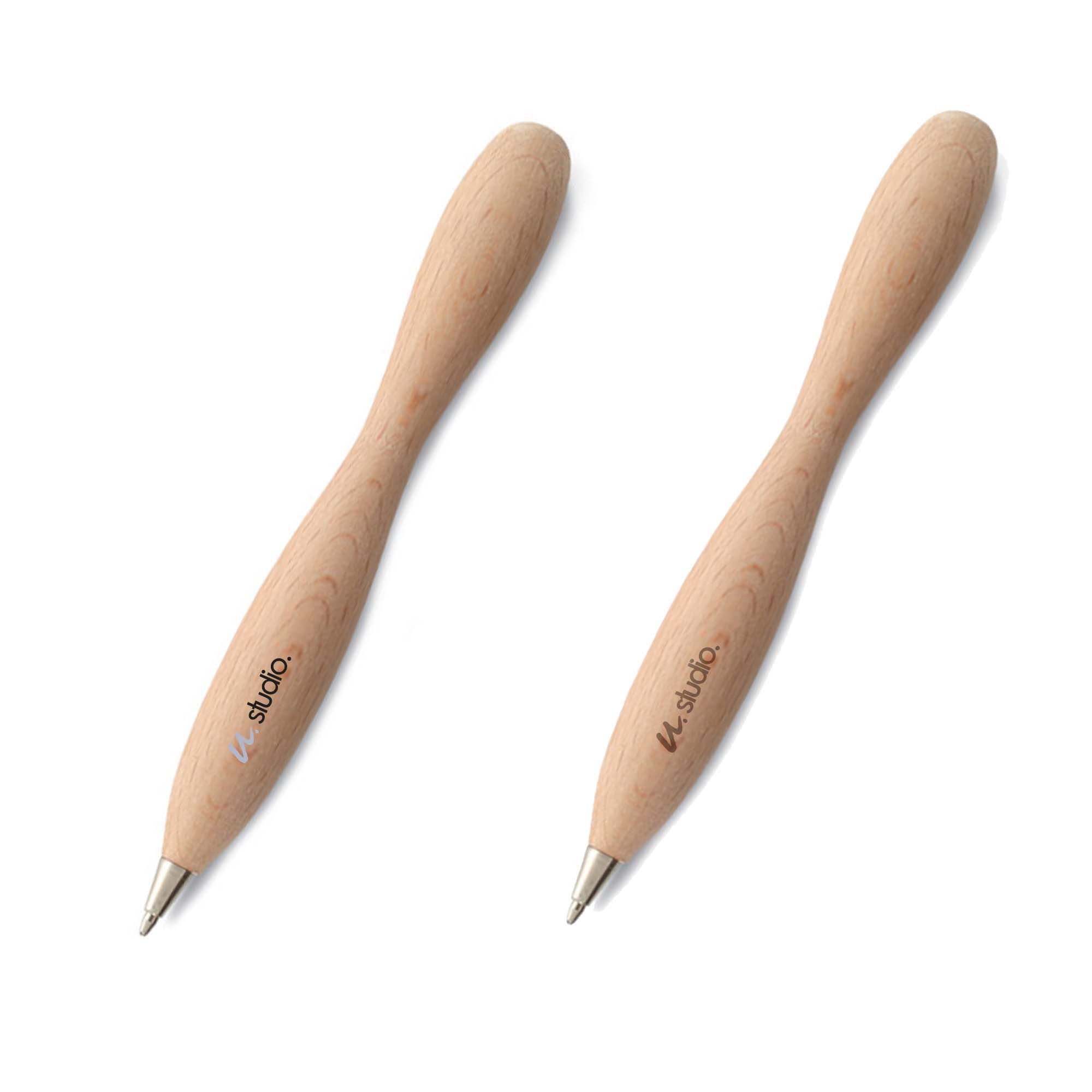 Stylo à bille | Bois | Écriture noire | Avec capuchon