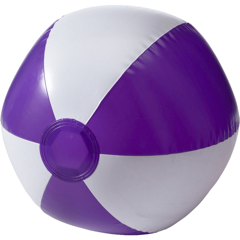 Ballon de plage ⌀ 26 cm | Coloré ou blanc | 4 panneaux imprimés | Couleurs variées