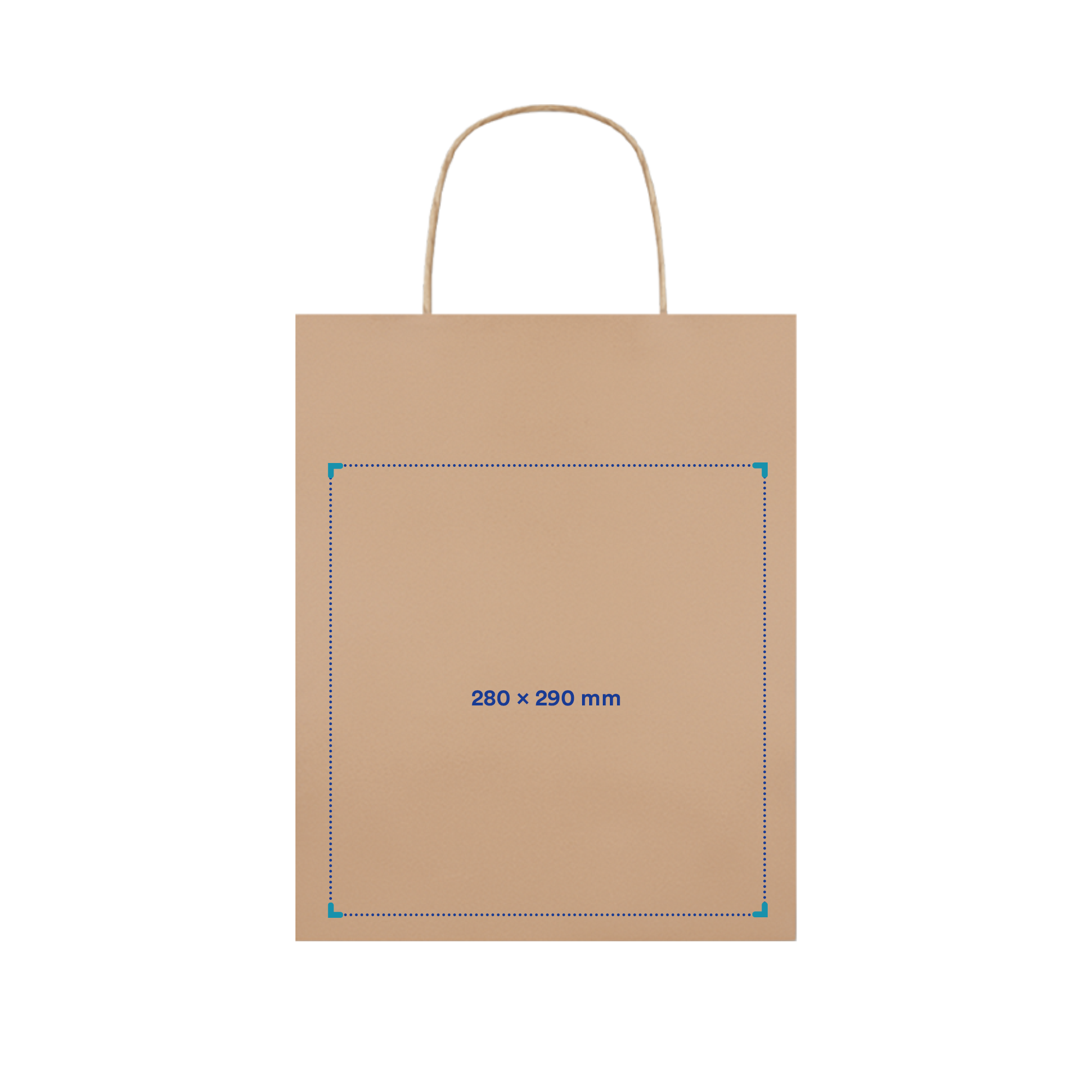 Sac en papier - A3 | Marron ou blanc | Fabriqué en Europe