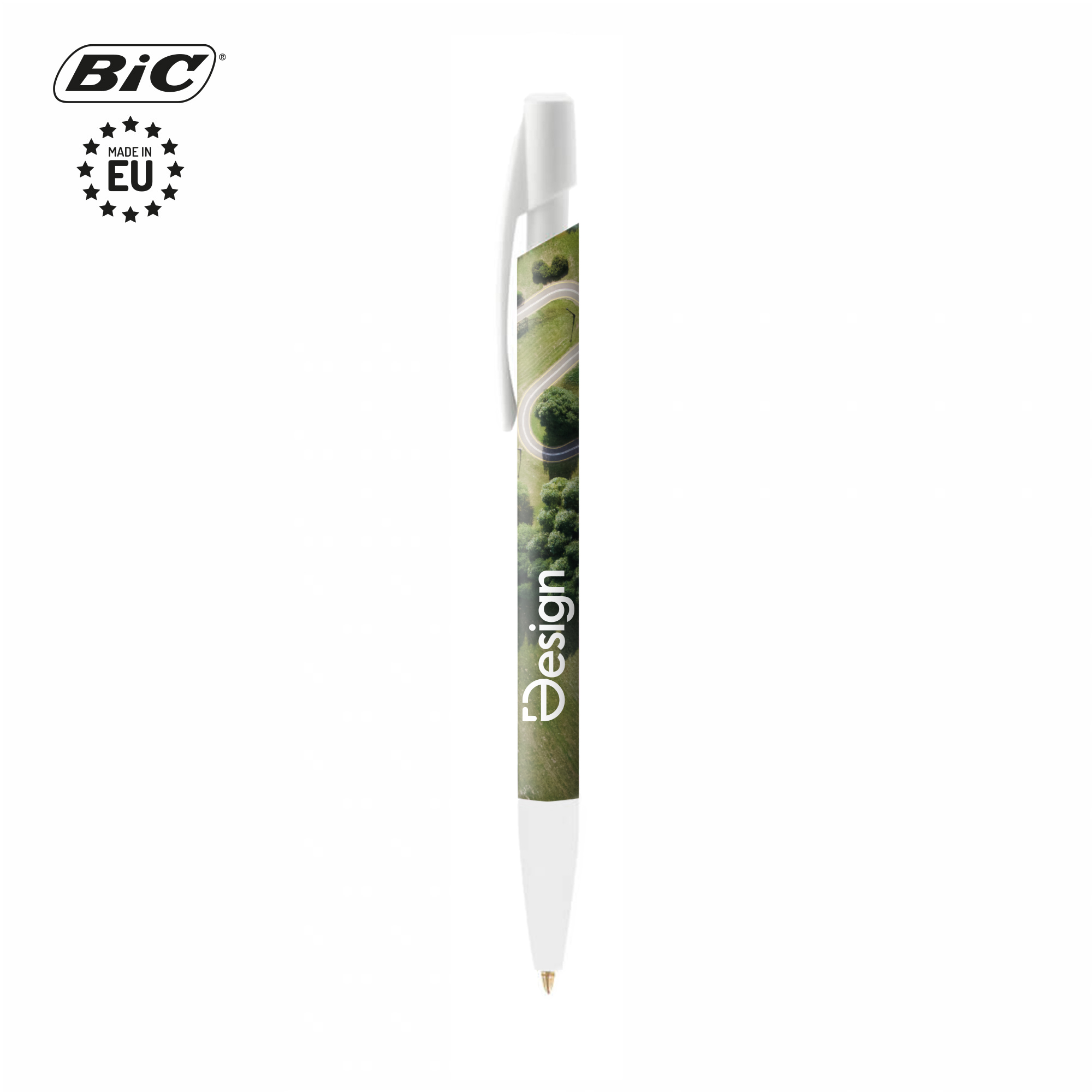 BIC | Stylo à bille éco | Plastique recyclé | Quadrichromie