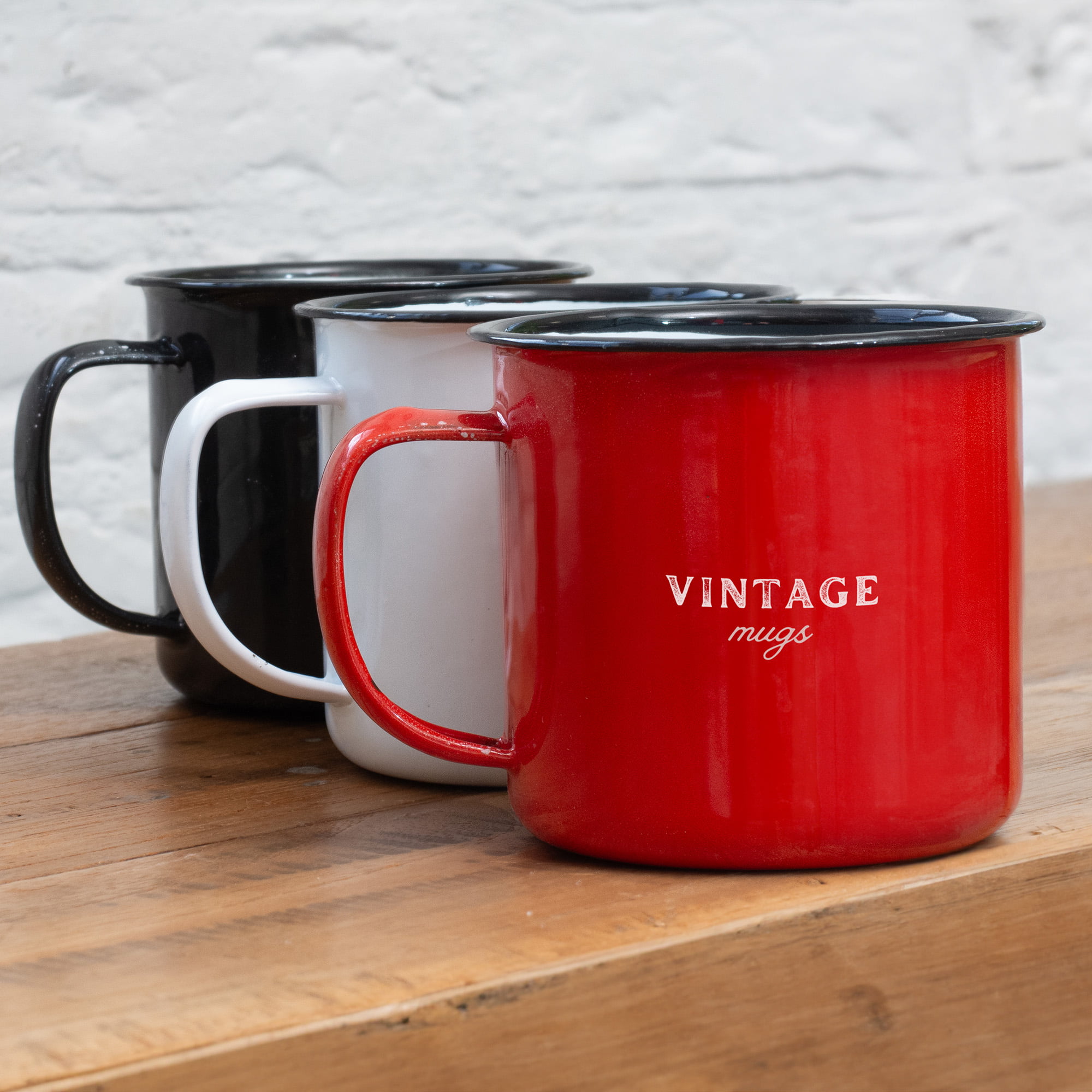 Mug en émail - 350 ml | Design vintage
