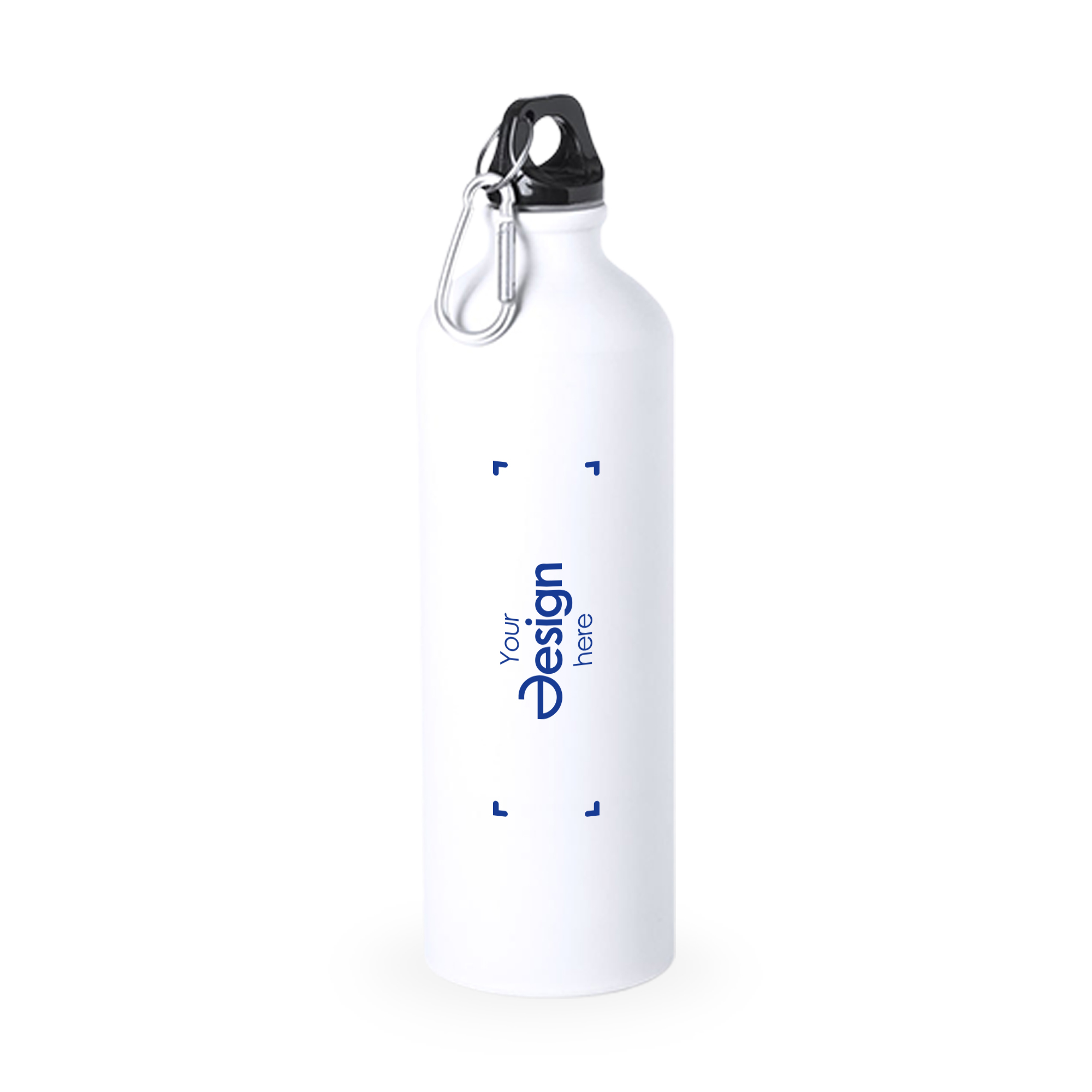 Gourde sportive avec mousqueton - 800 ml | Aluminium | Sans BPA