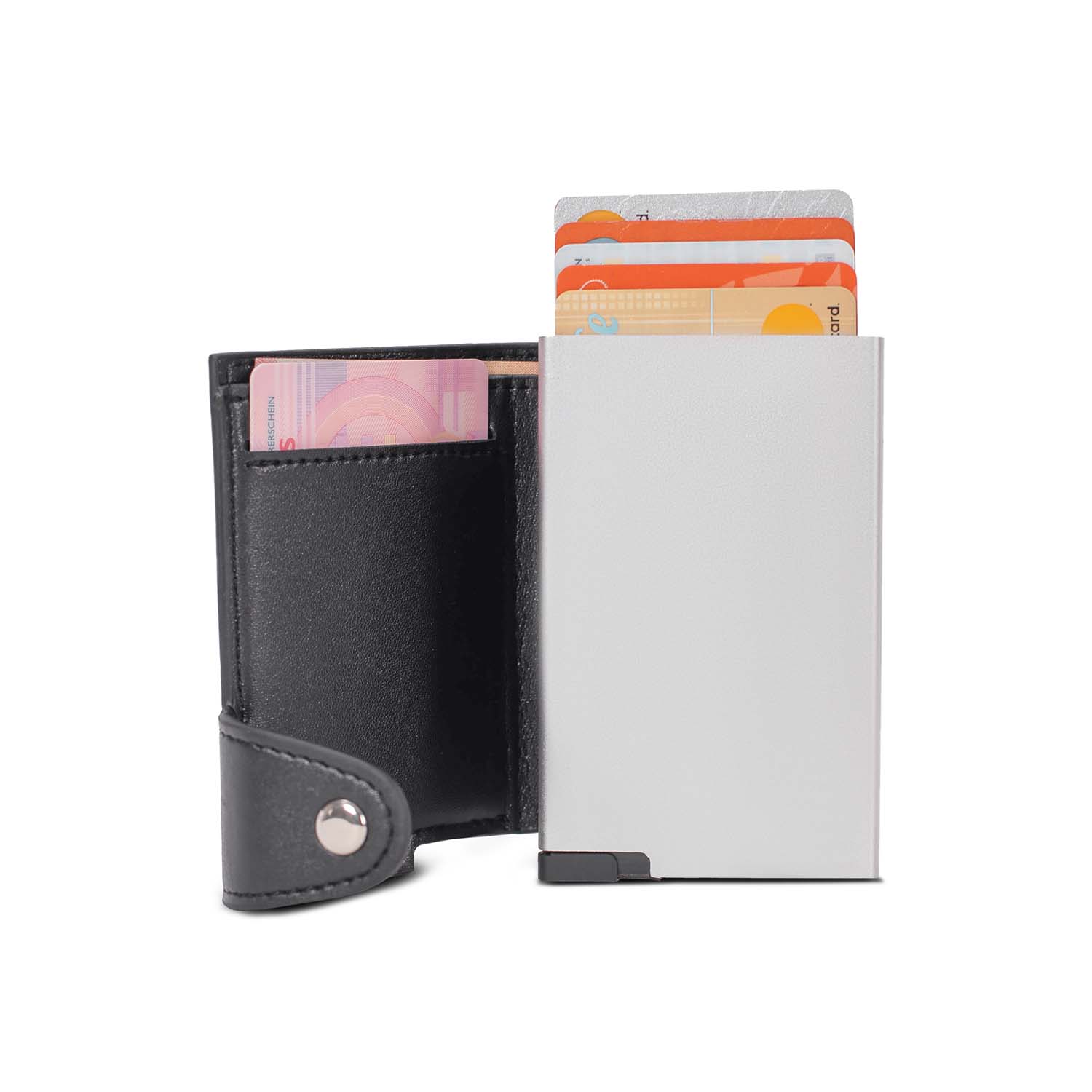 Porte-cartes RFID | Portefeuille | Aspect cuir PU