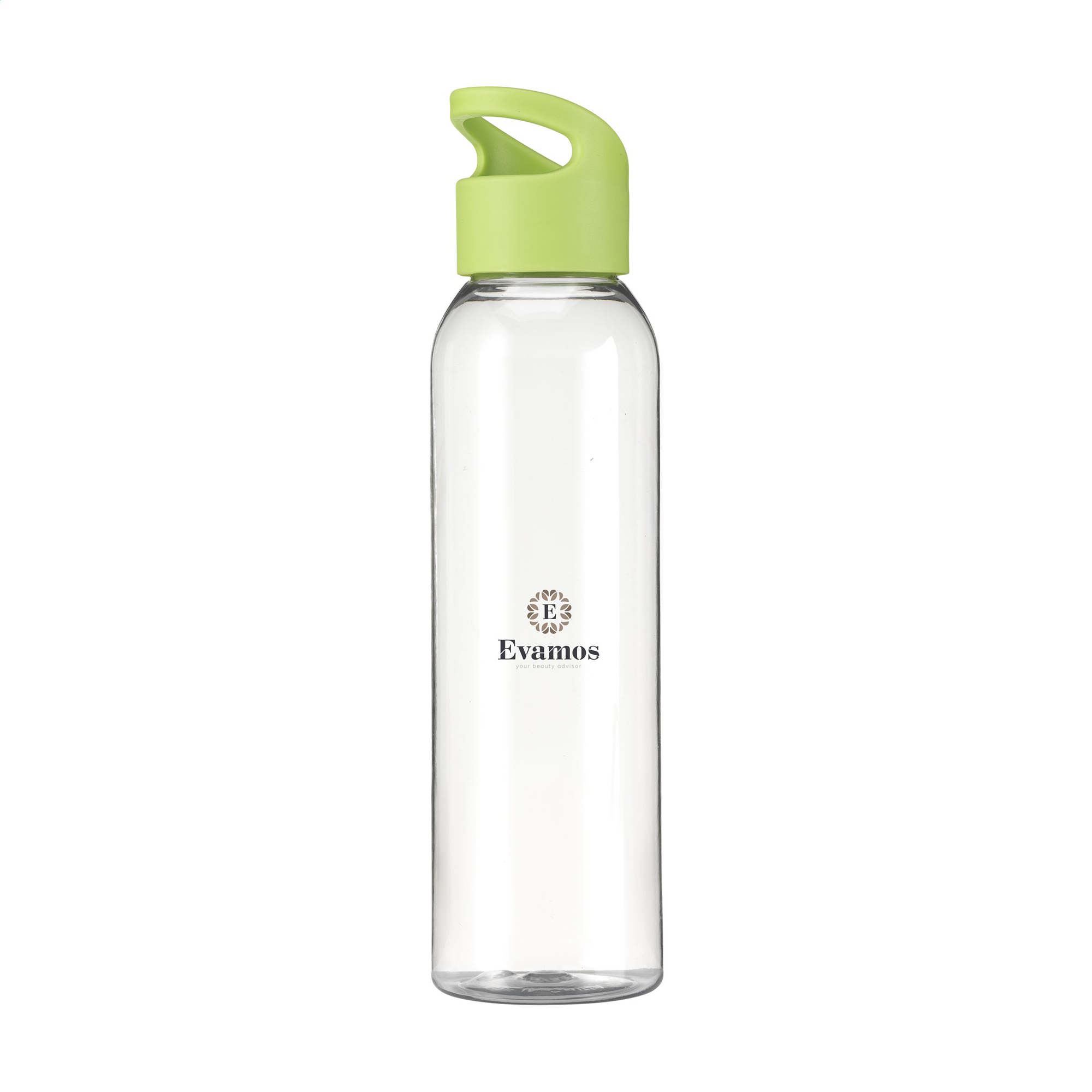 Bouteille d’eau en RPET – 650 ml | Design transparent | Certifiée GRS | Bouchon à vis | Étanche
