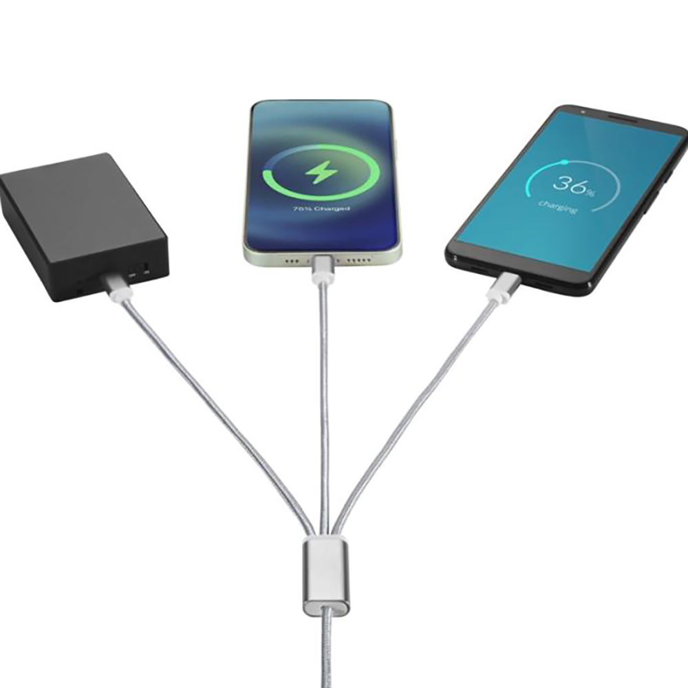 Câble de charge - Aluminium | 5 en 1 | Type C, USB A
