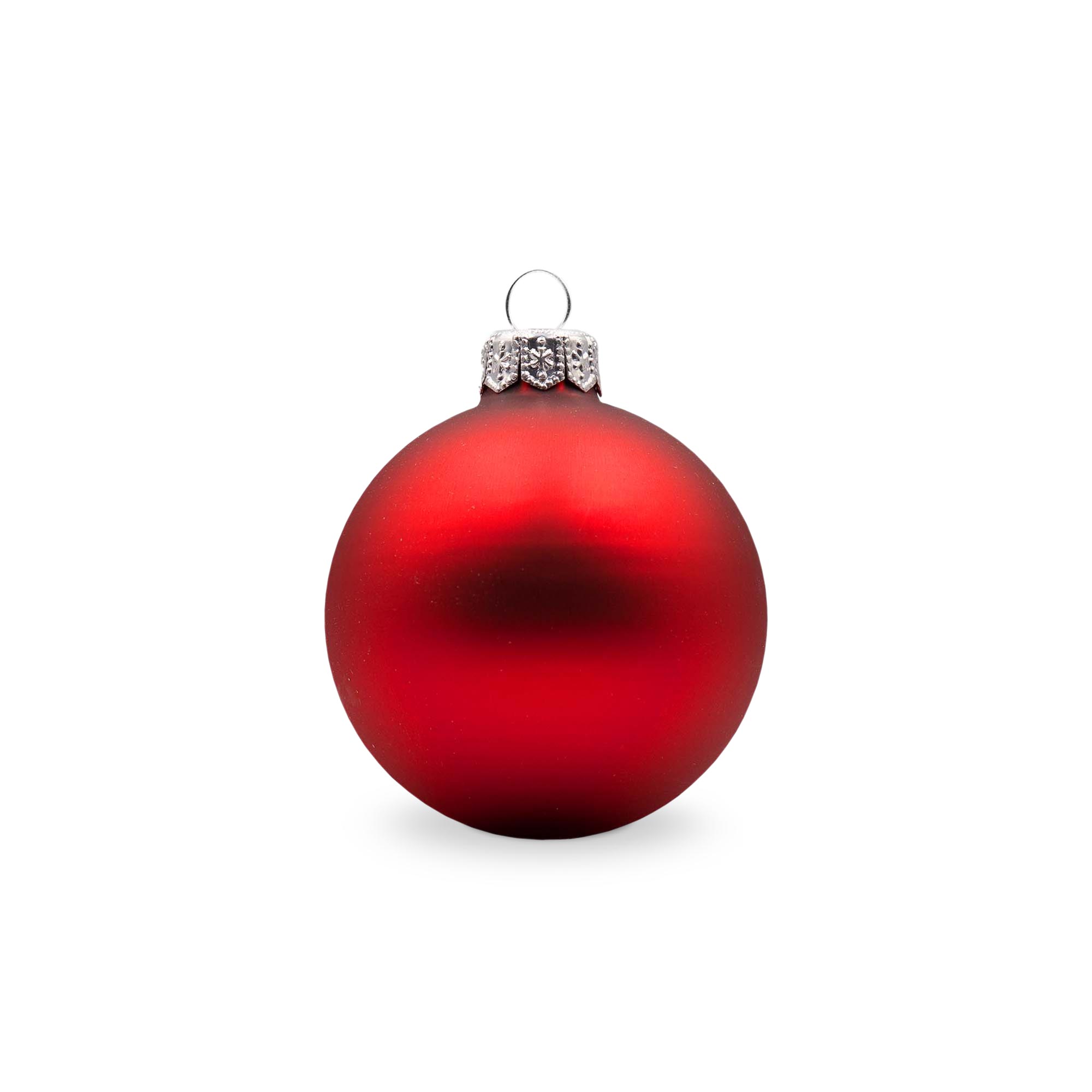 Boule de Noël - Suspension argentée | Mat | Full colour | 66 mm