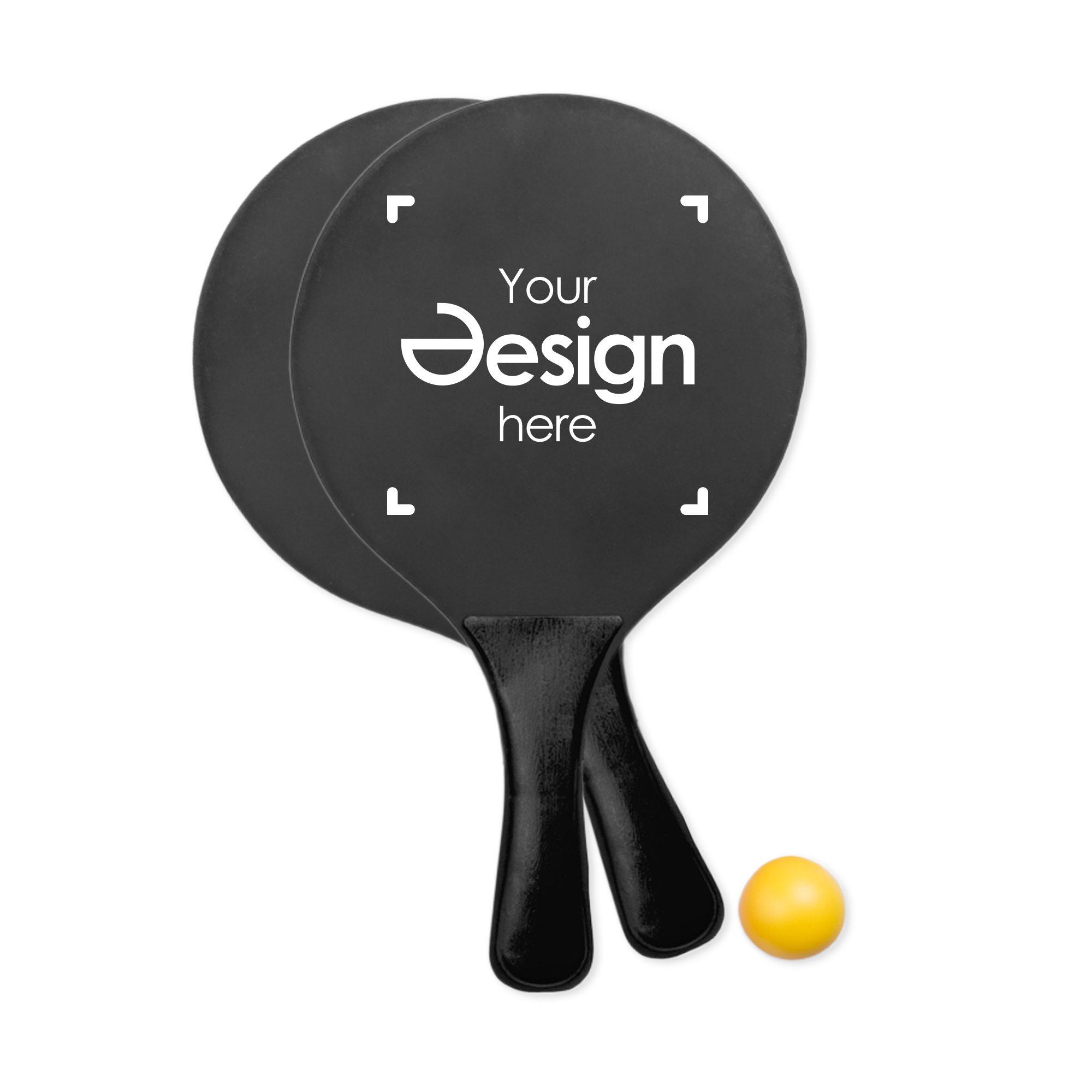 Ensemble de tennis de plage coloré | Bois et plastique | Impression 1 couleur