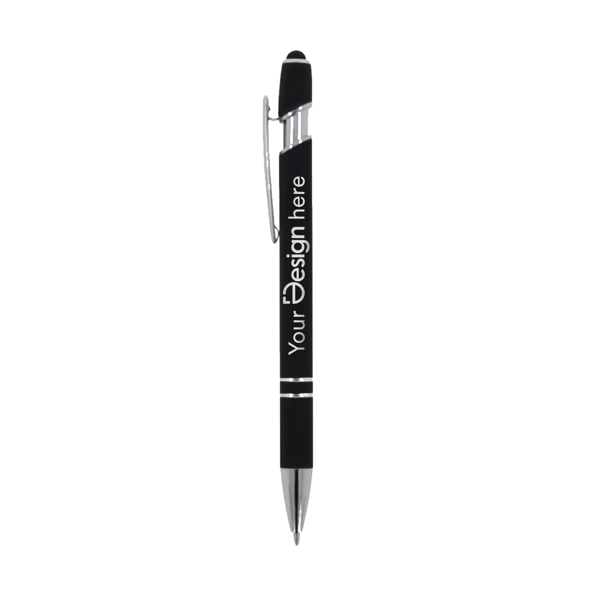 Stylo à bille en aluminium | Avec touche | Quadrichromie