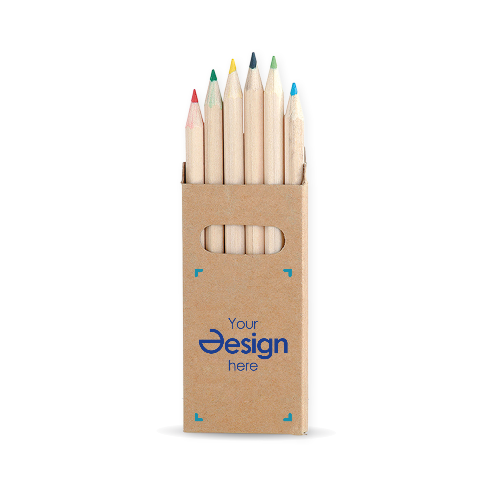 Ensemble de crayons - 6 crayons | Impression jusqu'à 4 couleurs