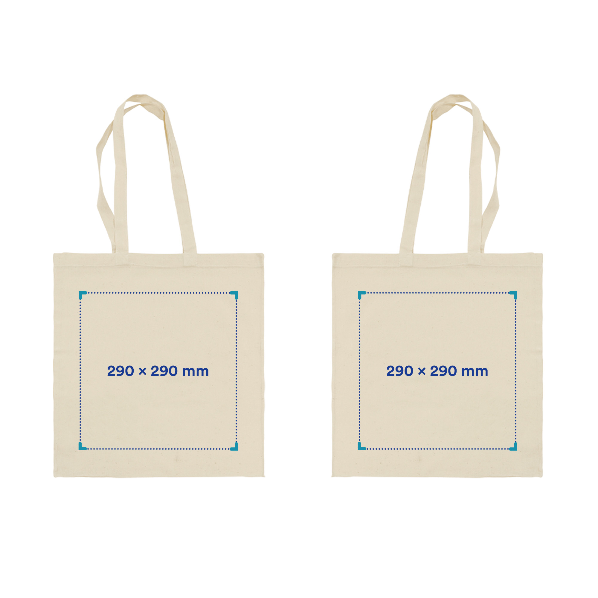 Sac en coton | 150 g/m2 | Grande surface d'impression