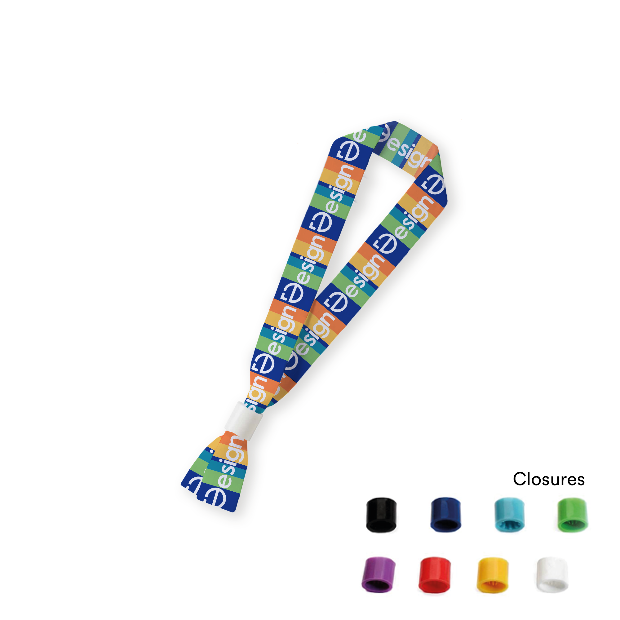 Bracelet – 10 mm | RPET | Fermeture en plastique | Couleurs variées