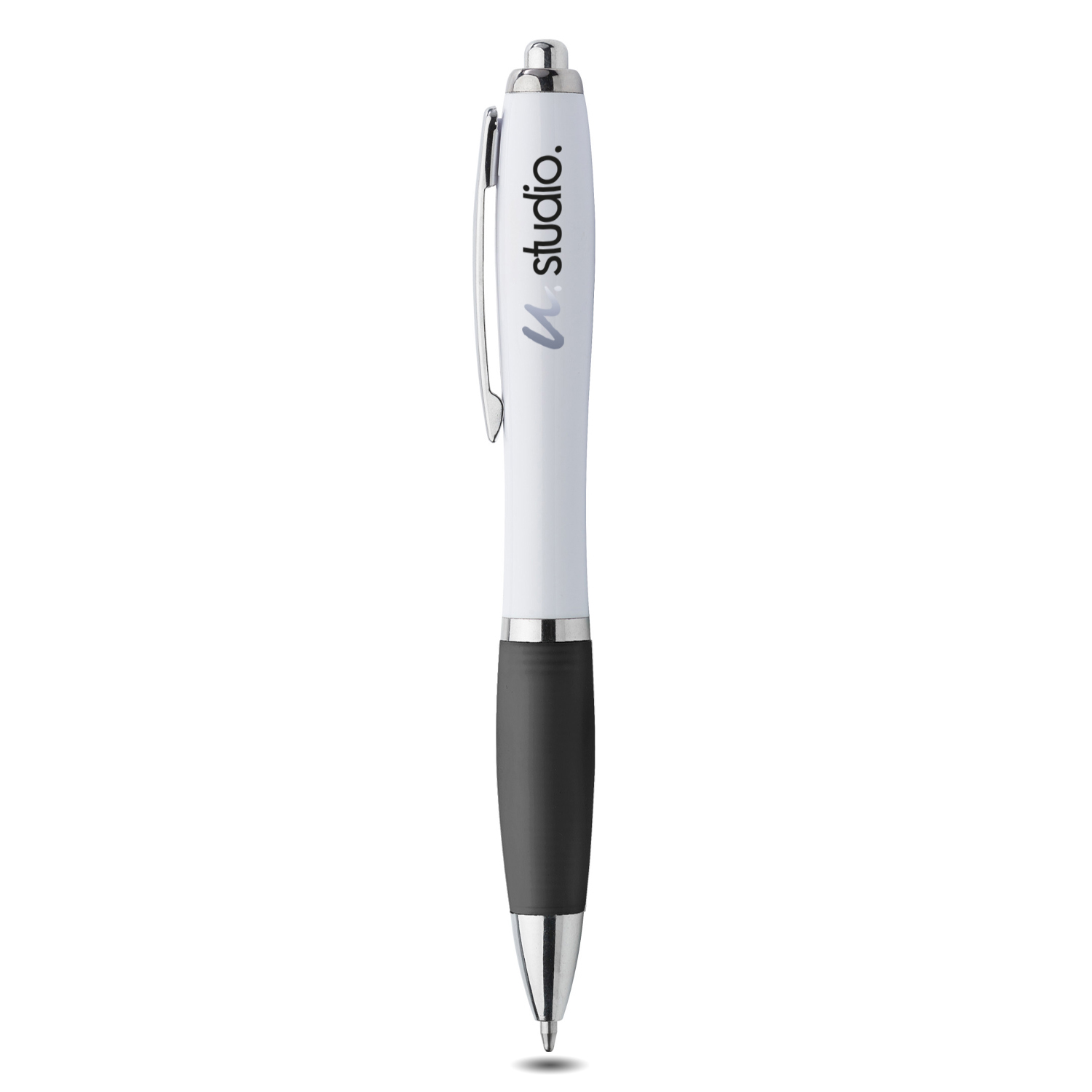 Stylo | Avec grip en caoutchouc | Quadrichromie