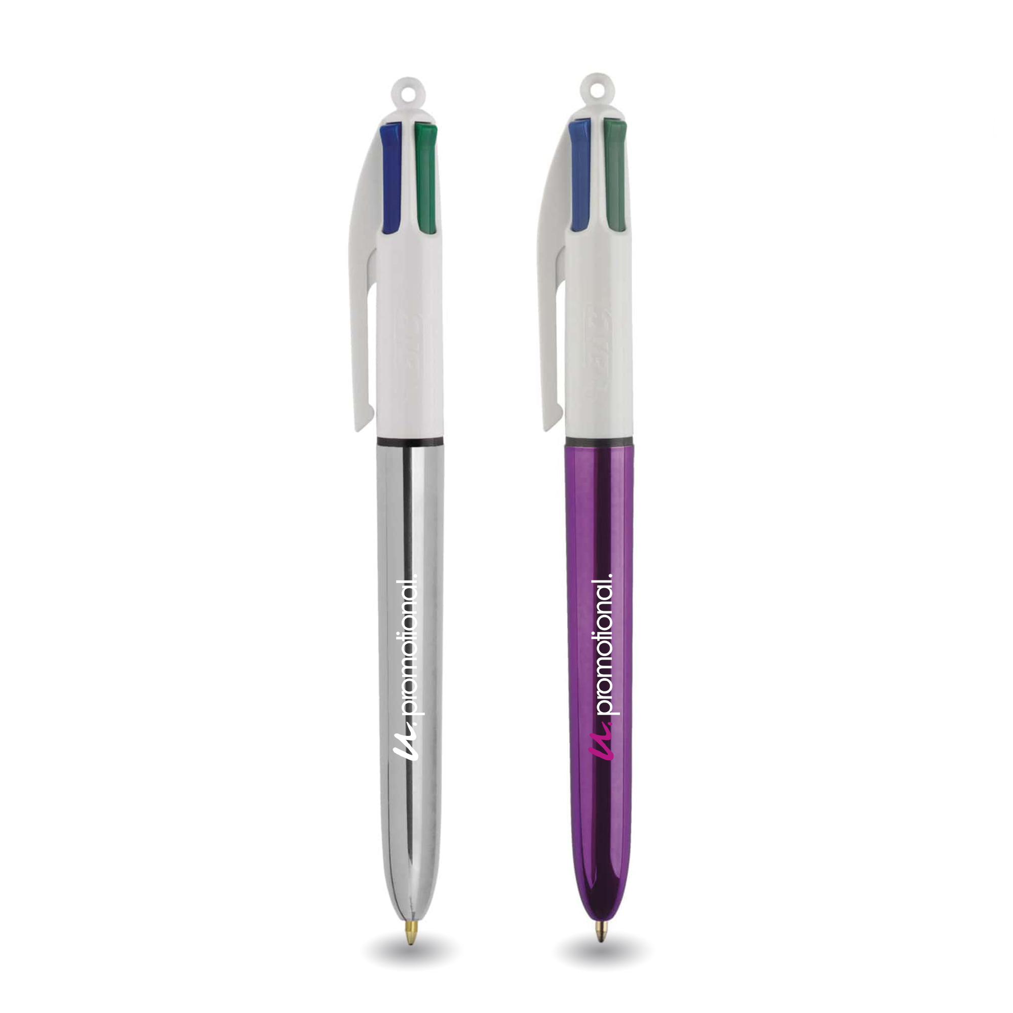 BIC | Stylo à bille 4 couleurs | Métallique | Impression jusqu'à 2 couleurs
