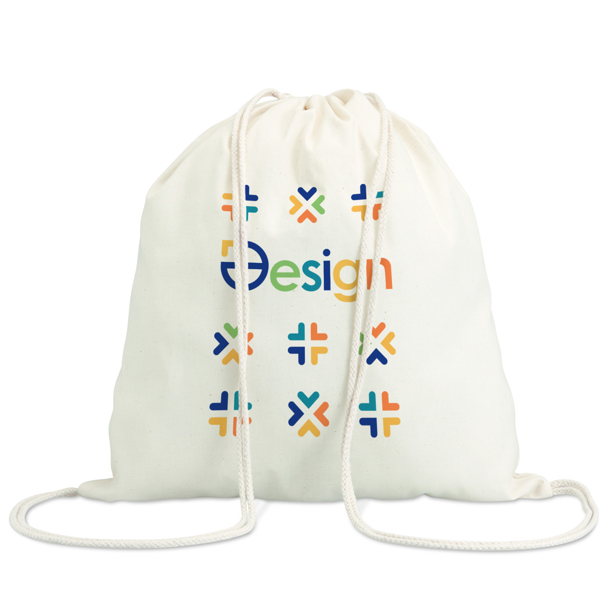 Sac à dos en coton - Recyclé | 140 gr/m2 | Quadrichromie