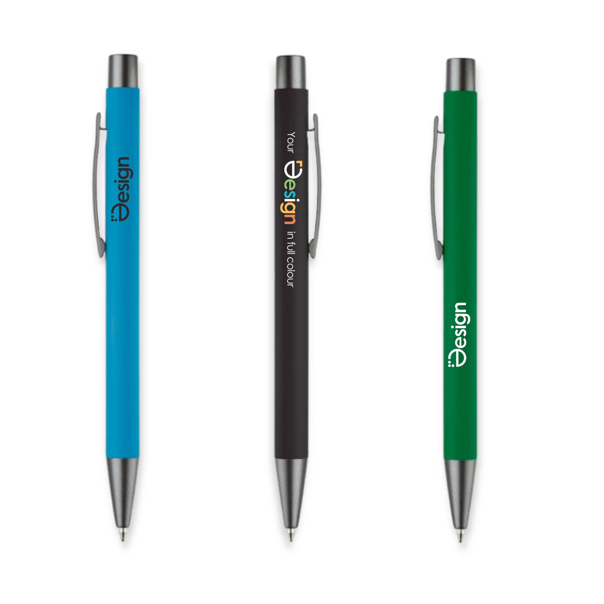 Stylo à bille | Métal | Caoutchouc | Encre bleue