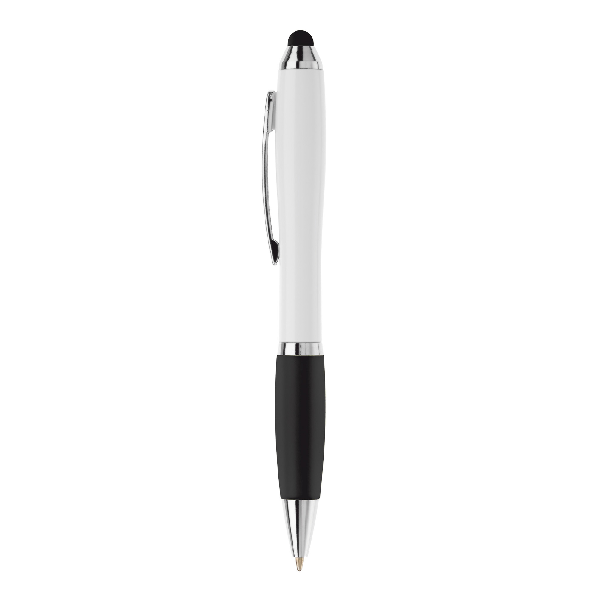 Touchpen – Quadrichromie | Avec grip en caoutchouc | Mécanisme rotatif