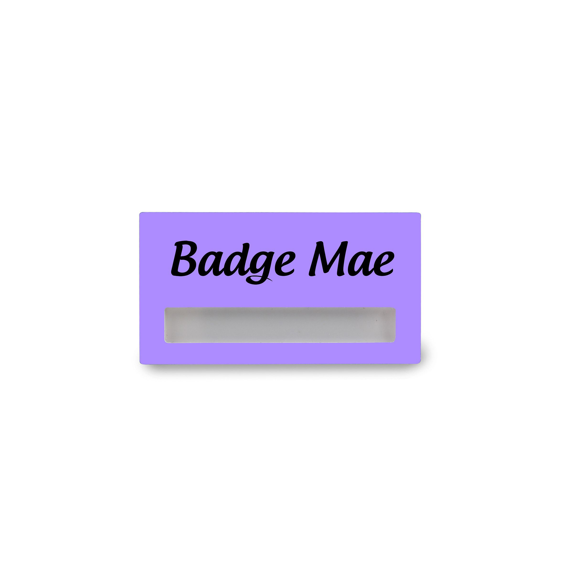 Badge Nominal Budget Mae – Rectangulaire | Léger | Plastique