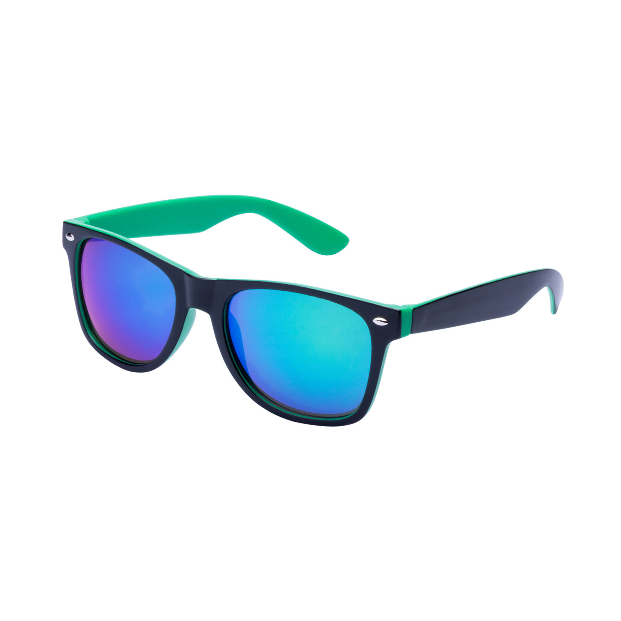 Lunettes de soleil | UV400 | Verres miroir | Monture bicolore