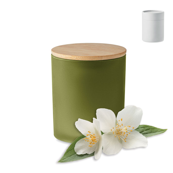 Bougie parfumée 280 g | Divers parfums | Emballée individuellement | Bambou