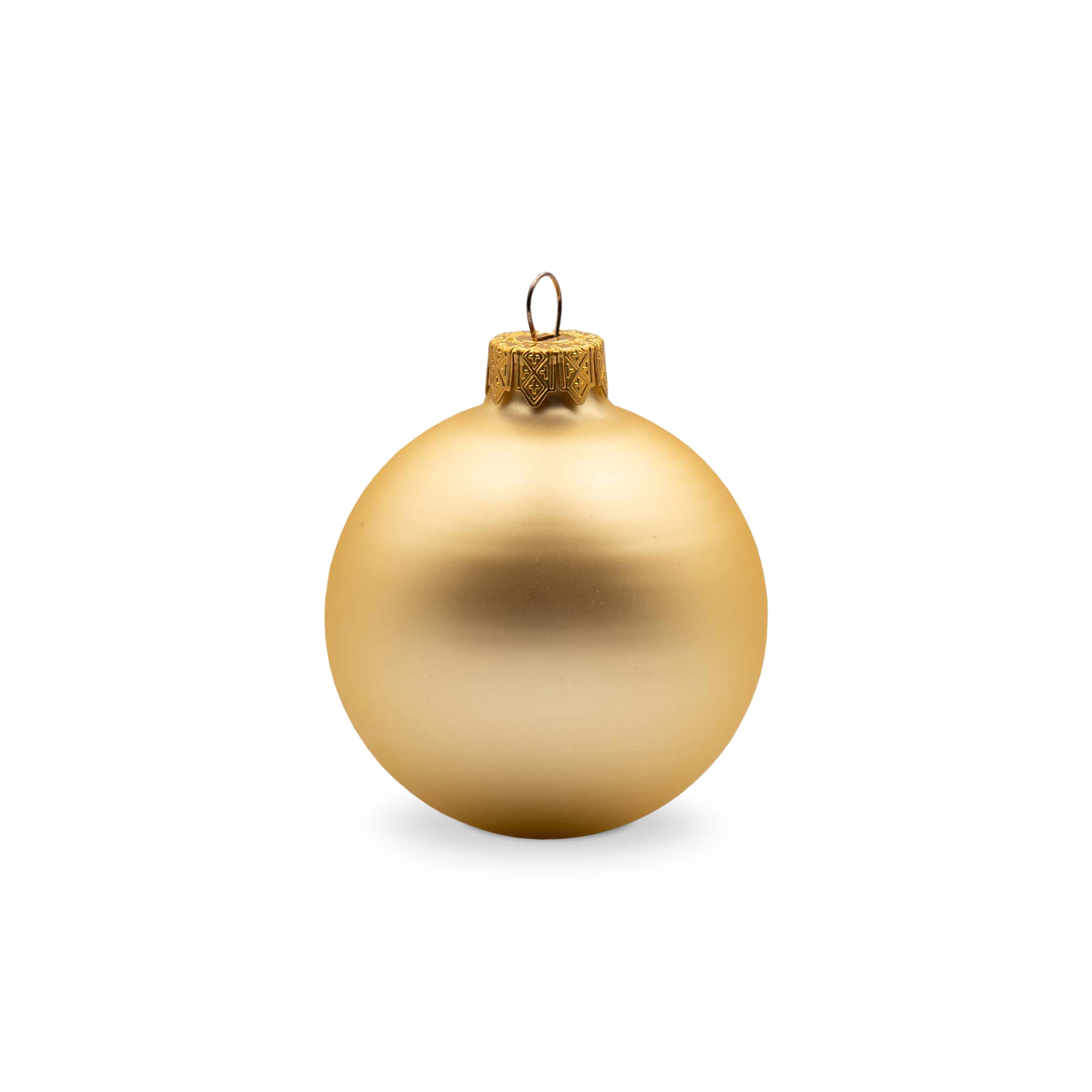 Boule de Noël - Suspension dorée | Mat | Full colour | 66 mm