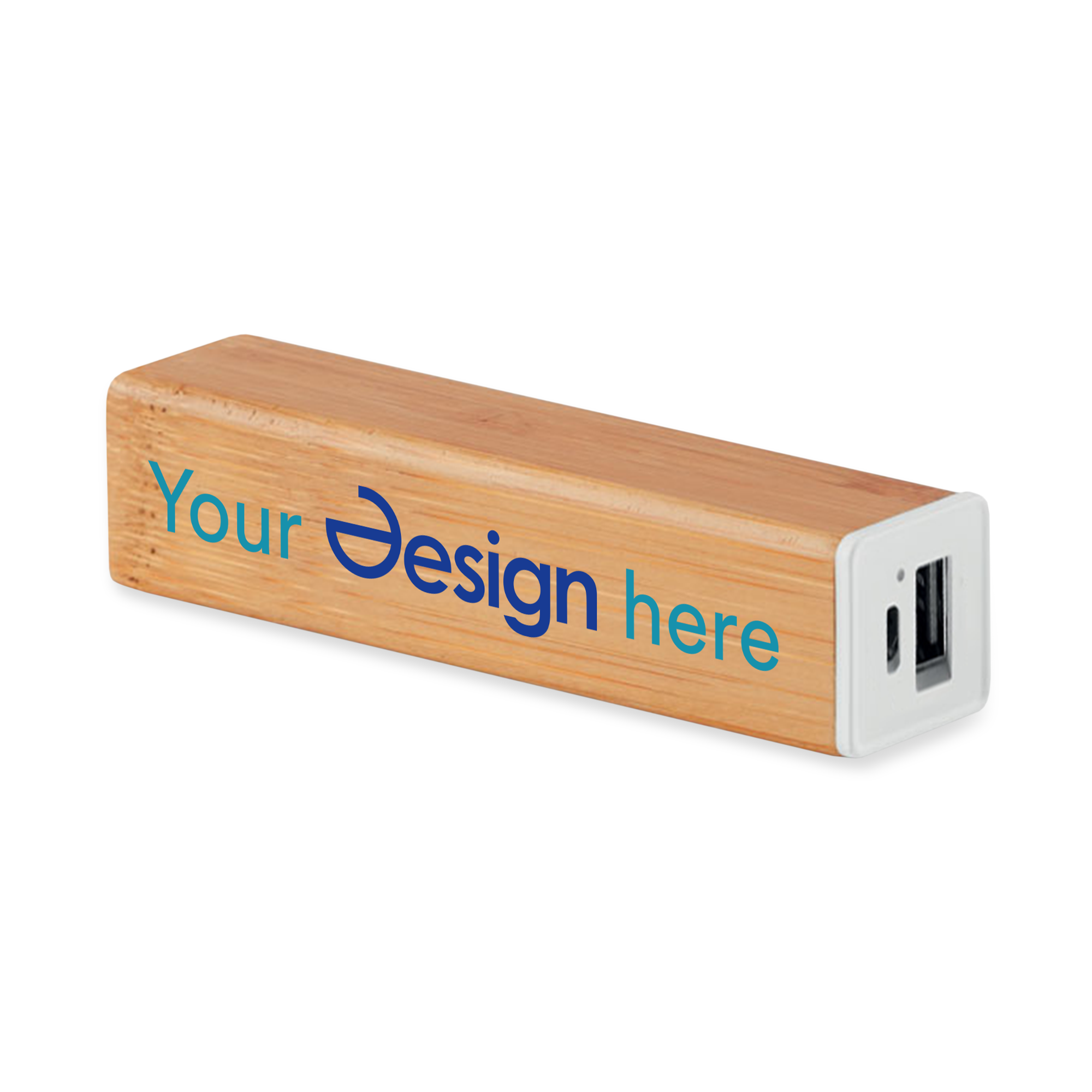 Powerbank - 2200 mAh | Bambou | Type C