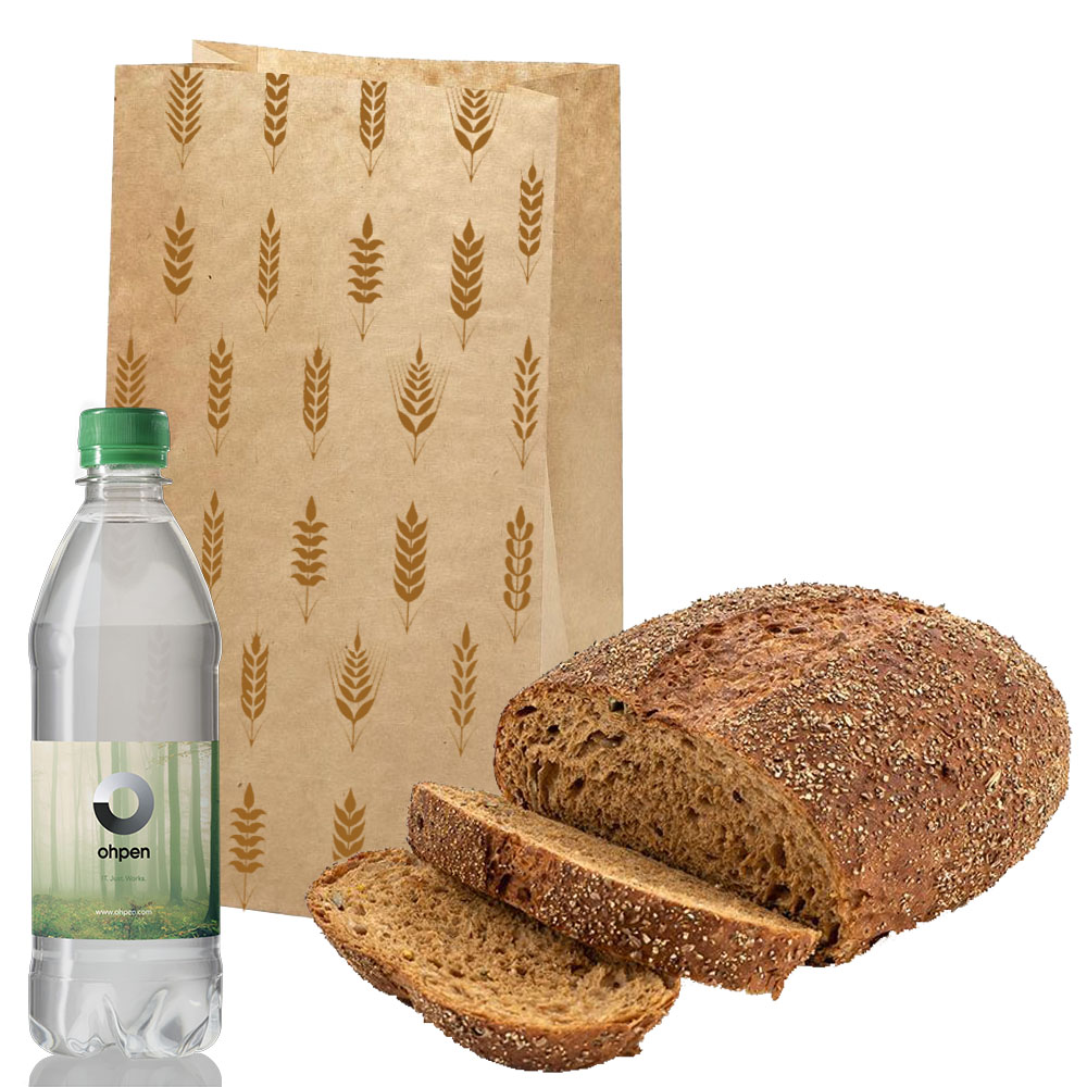 Sac de boulangerie | Papier | Fabriqué en Europe | Impression jusqu'à 3 couleurs