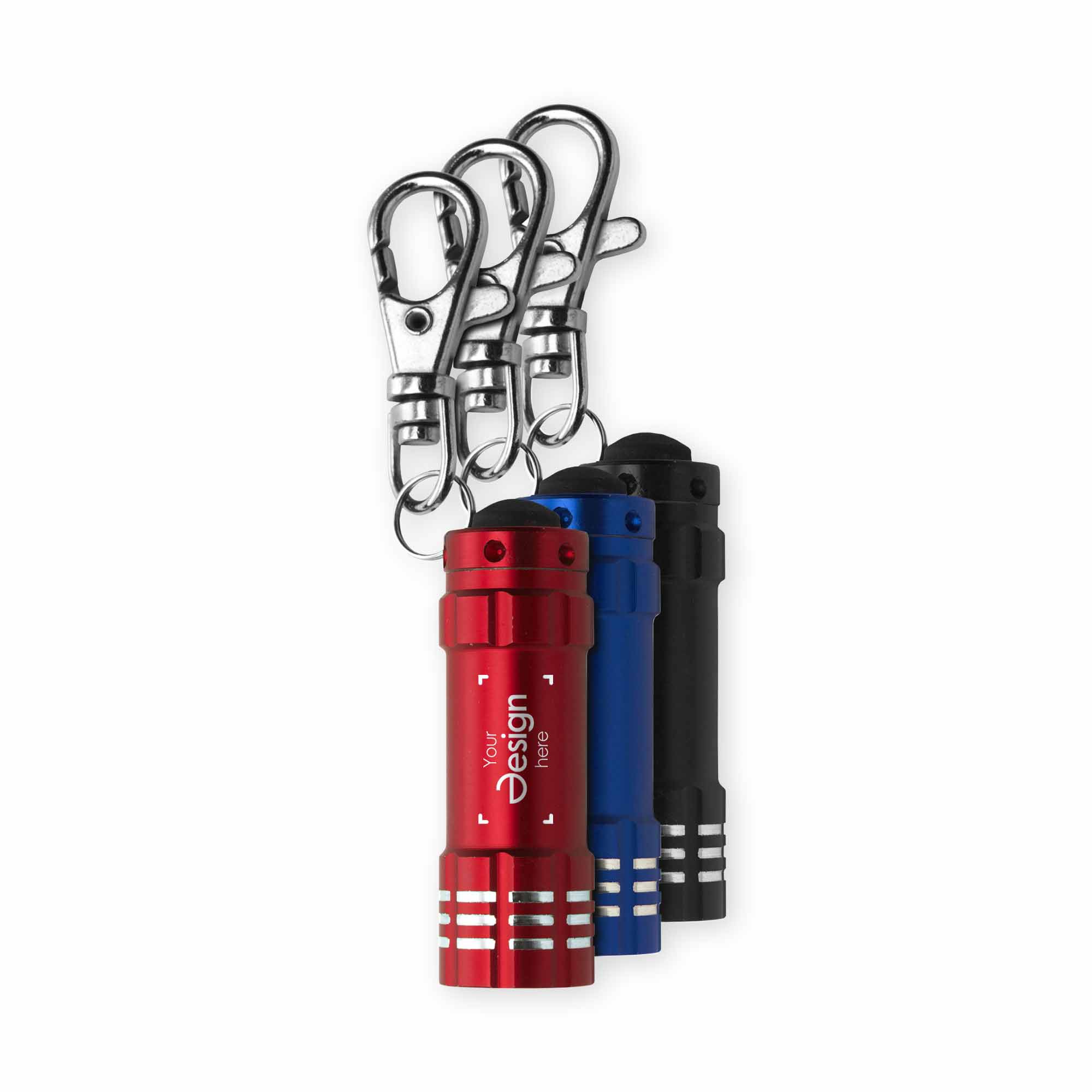 Porte-clés | Lampe de poche | LED | Fermeture mousqueton