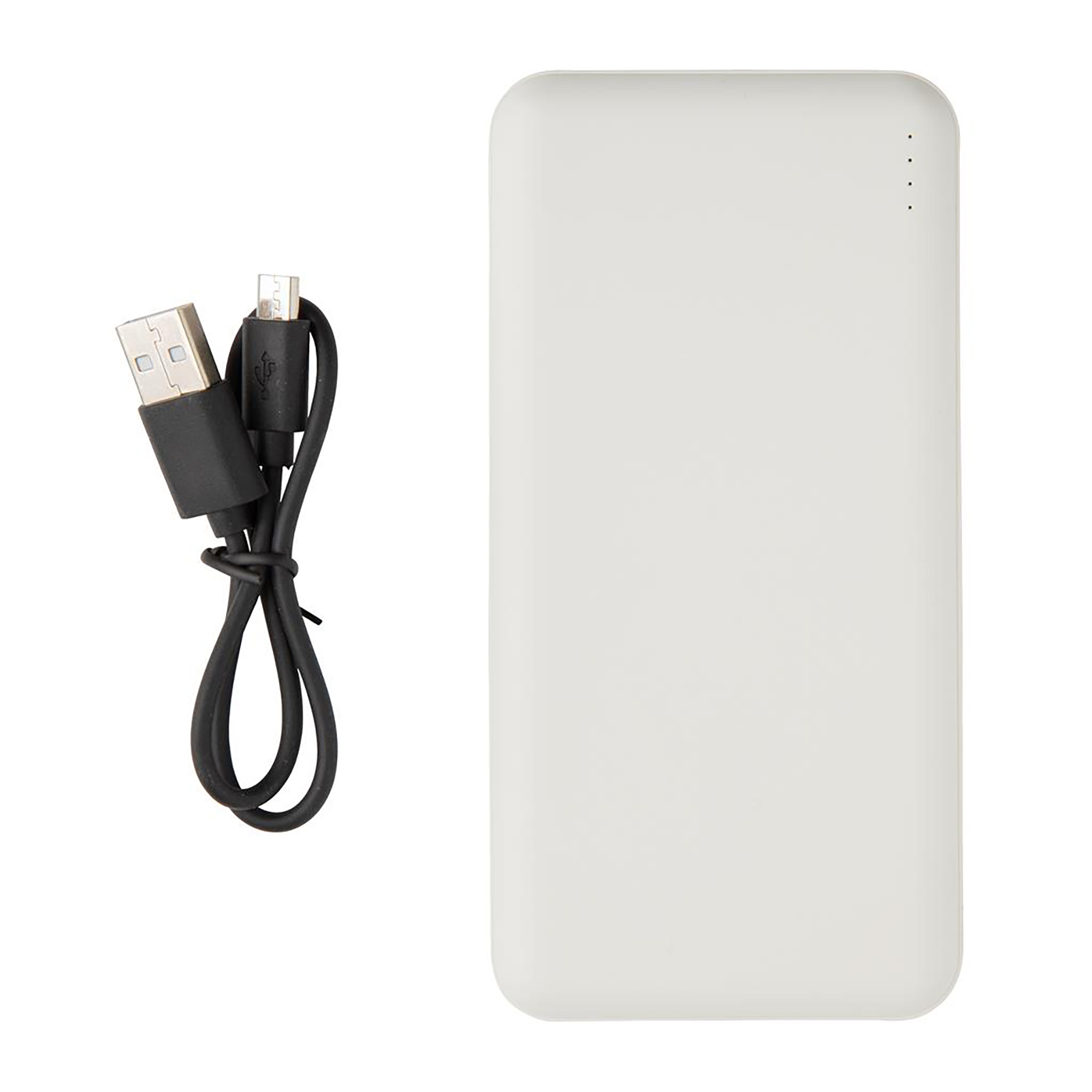 Batterie externe | Noir ou Blanc | 10,000 mAh | ABS