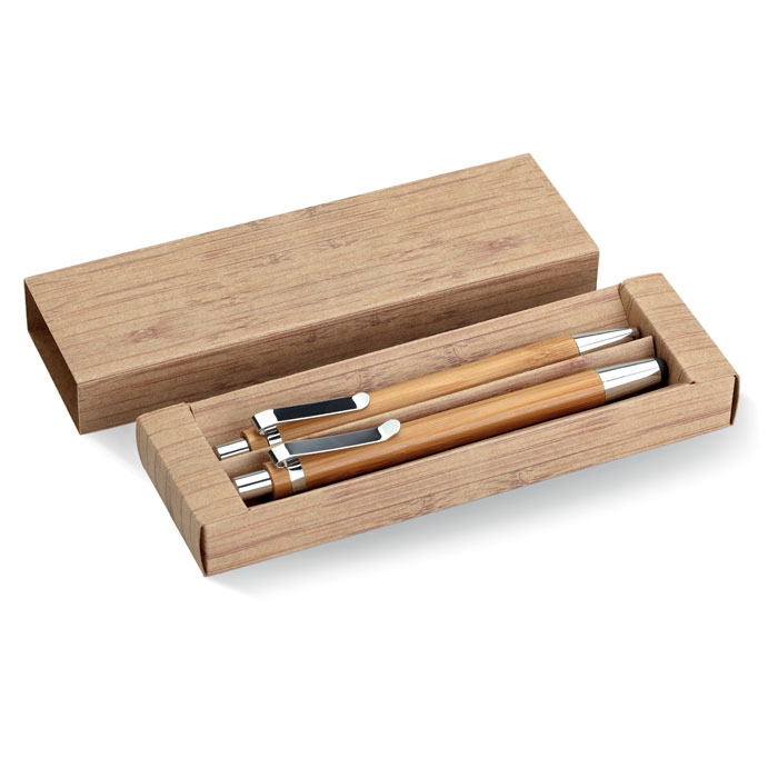 Ensemble | Stylo et crayon | Bambou | Encre noire