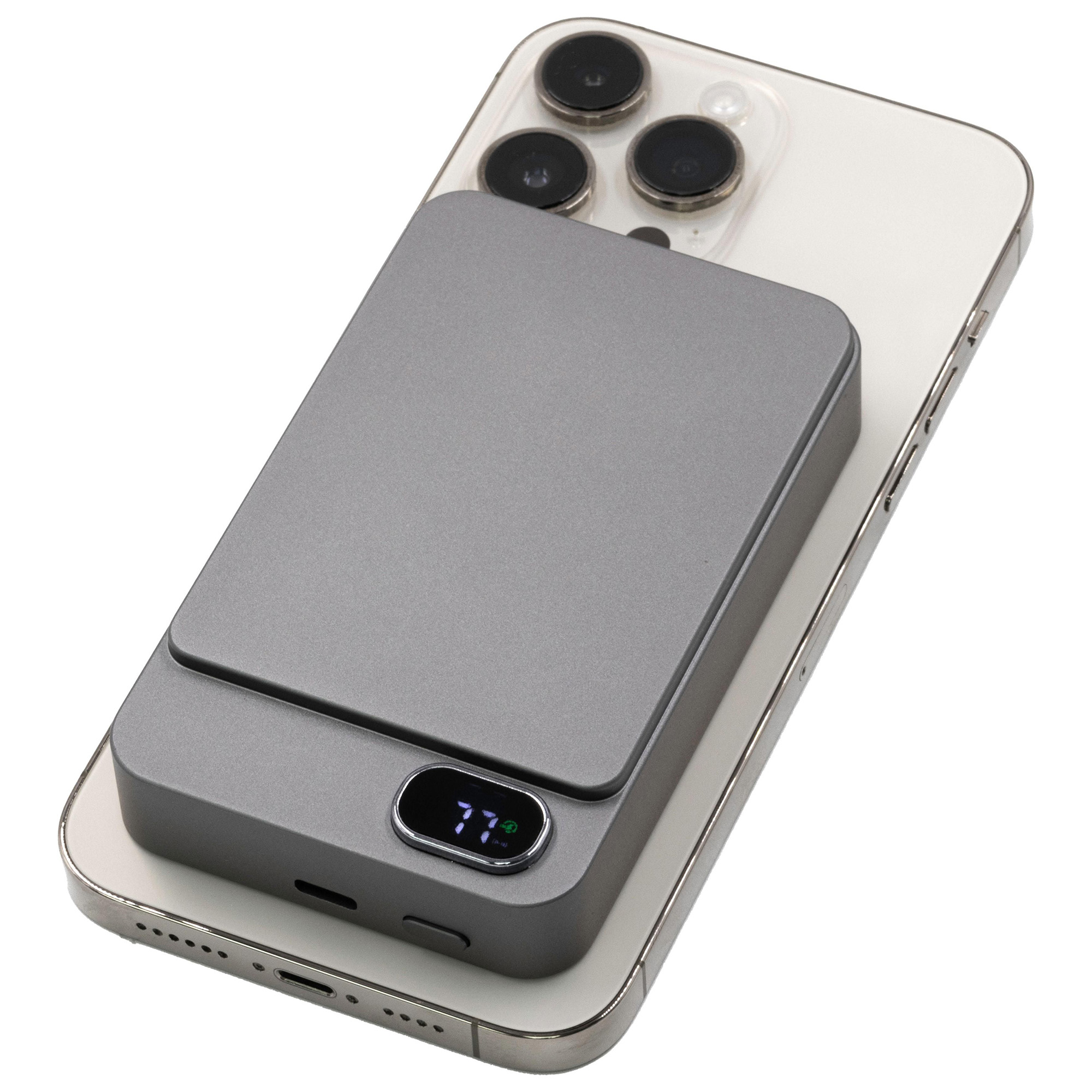 Batterie externe magnétique – 10 000 mAh | 15W sans fil | 20W USB-C PD | Écran LCD de statut