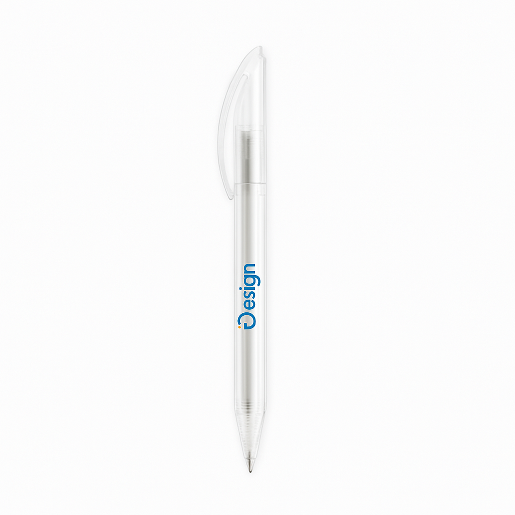 Stylo à bille transparent Prodir | Encre bleue ou noire | Impression jusqu'à 4 couleurs