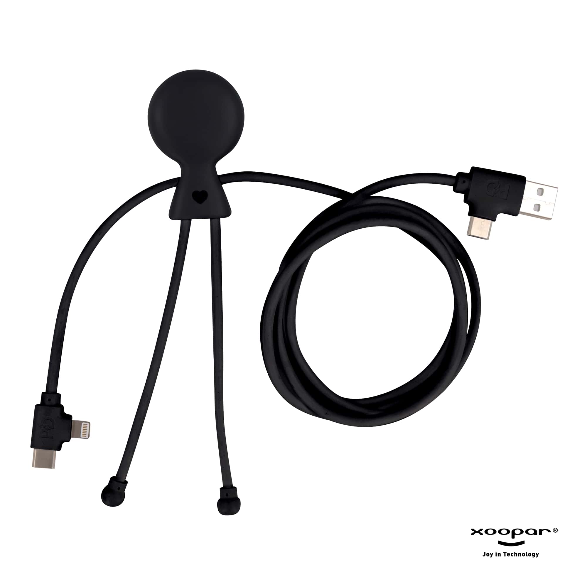 Xoopar | Câble de recharge multiple | USB-C et Lightning