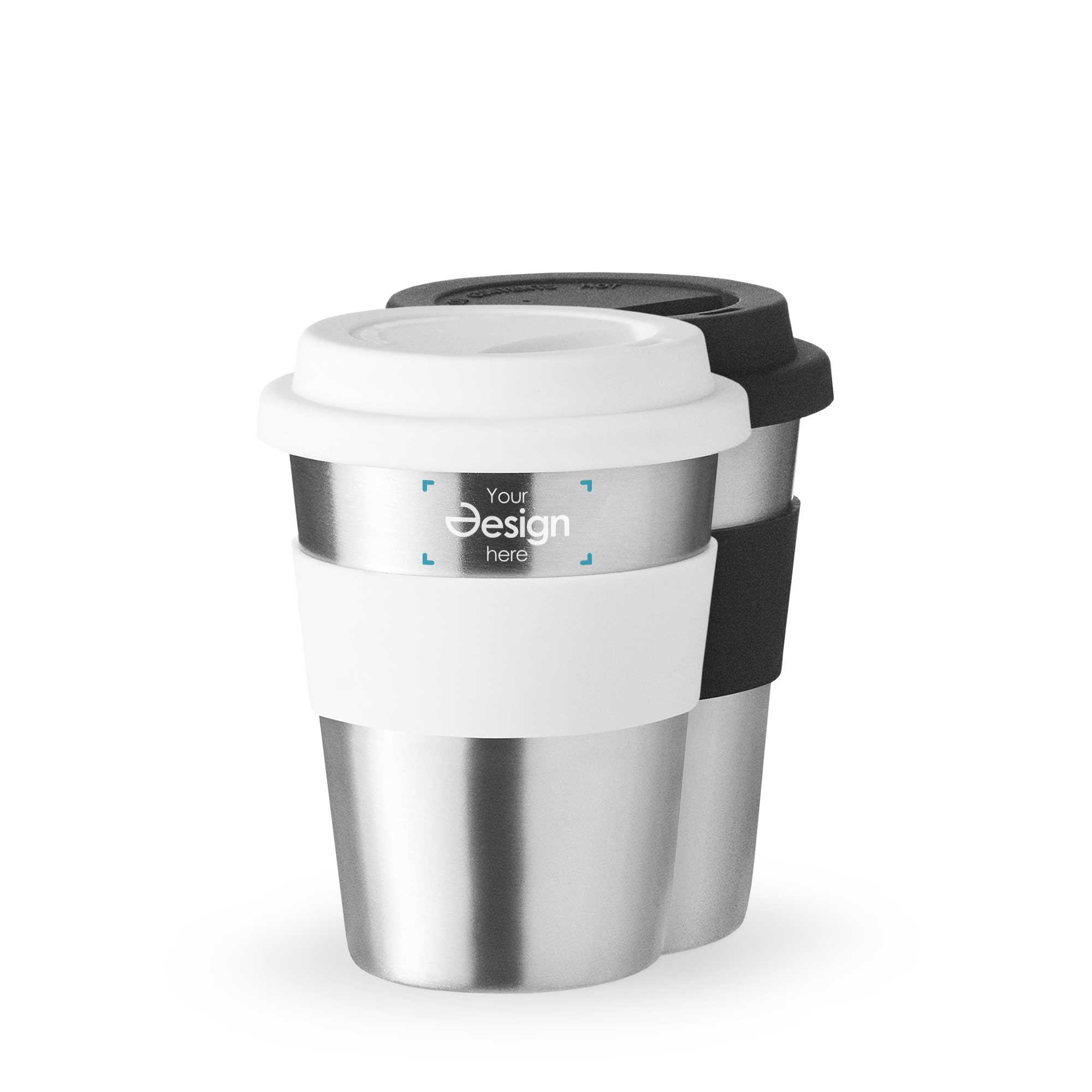 Mug de voyage Coffee-to-Go - 350 ml | Inox | Impression jusqu'à 4 couleurs