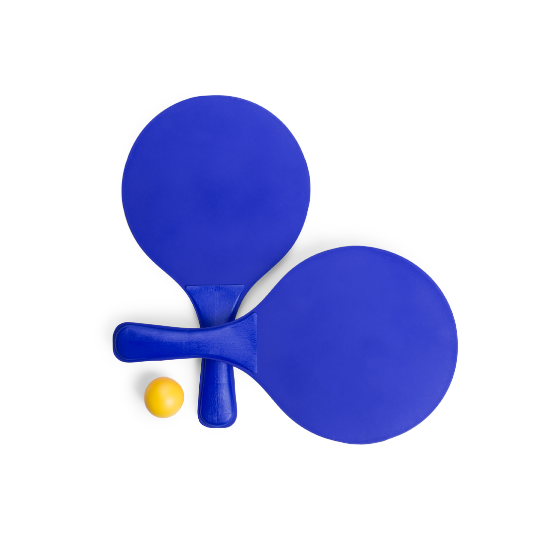 Ensemble de tennis de plage coloré | Bois et plastique | Impression 1 couleur