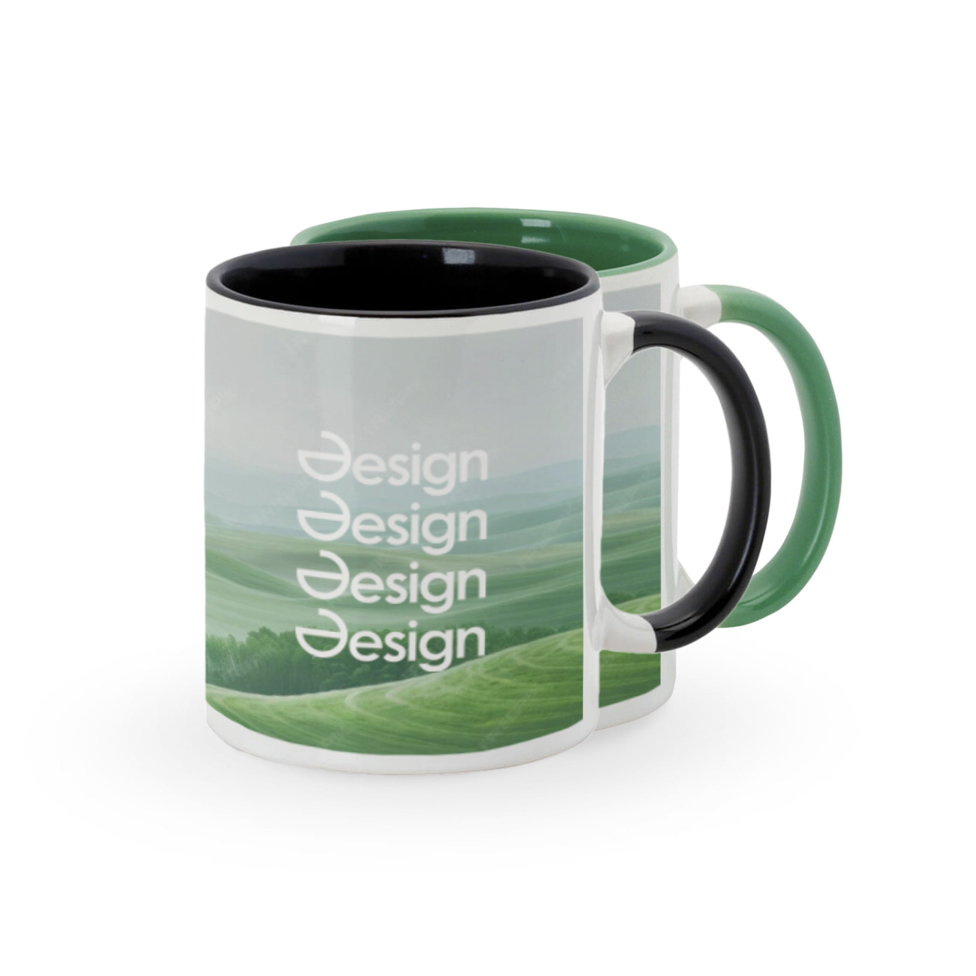 Mug photo - 350 ml | Intérieur coloré | Quadrichromie