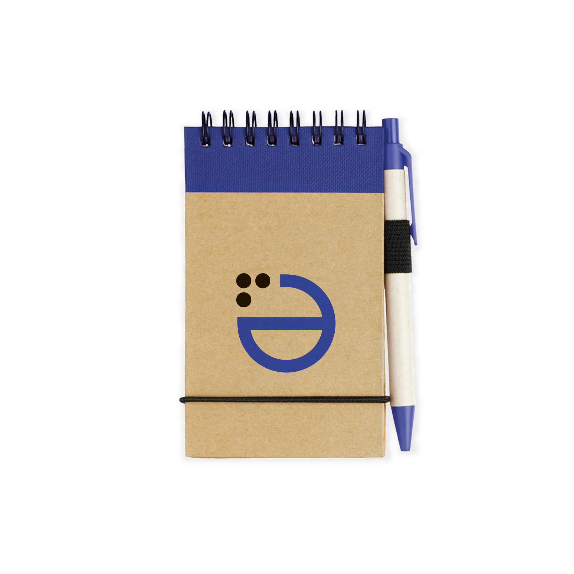 Carnet avec stylo | Recyclé | Impression jusqu'à 4 couleurs