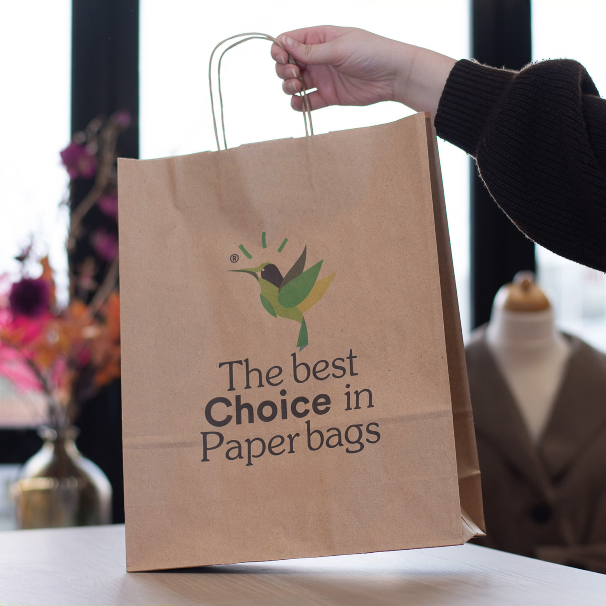 Sac en papier - A3 | Marron ou blanc | Fabriqué en Europe