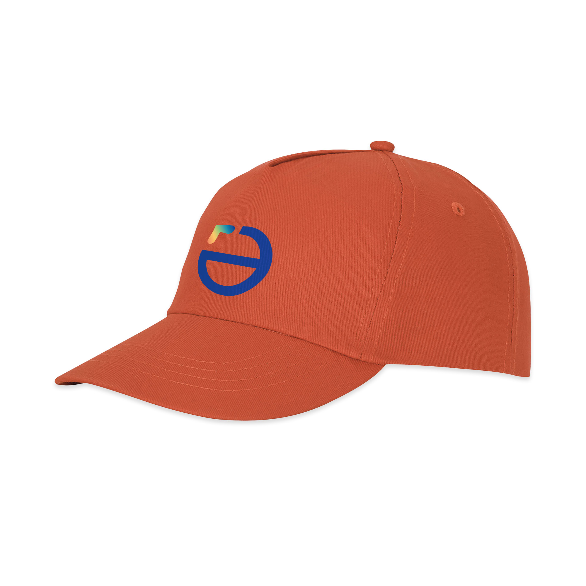 Casquette Brandon | 5 panneaux | Coton | Impression jusqu'à 4 couleurs