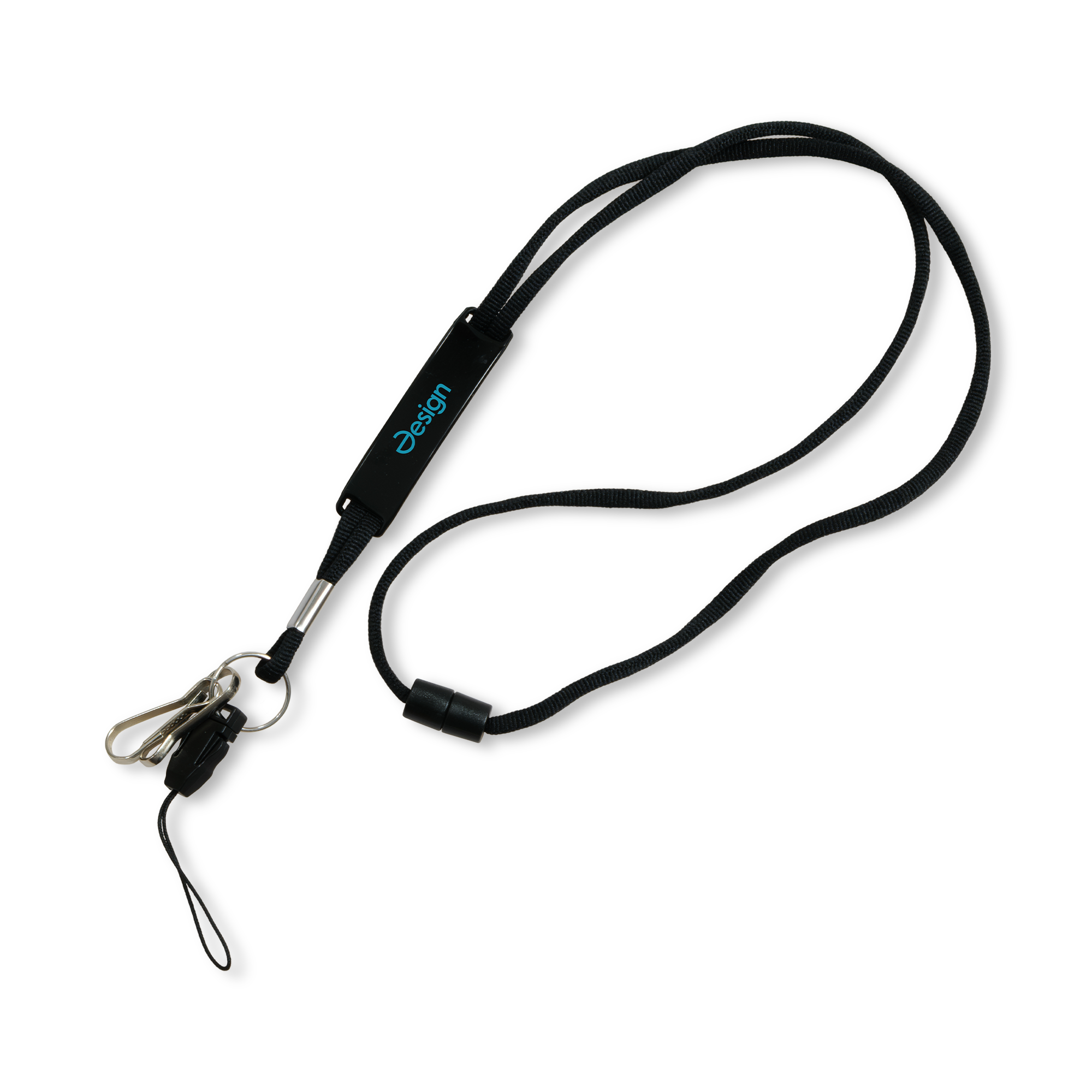 Tour de cou coloré | 2 mousquetons & clip PVC