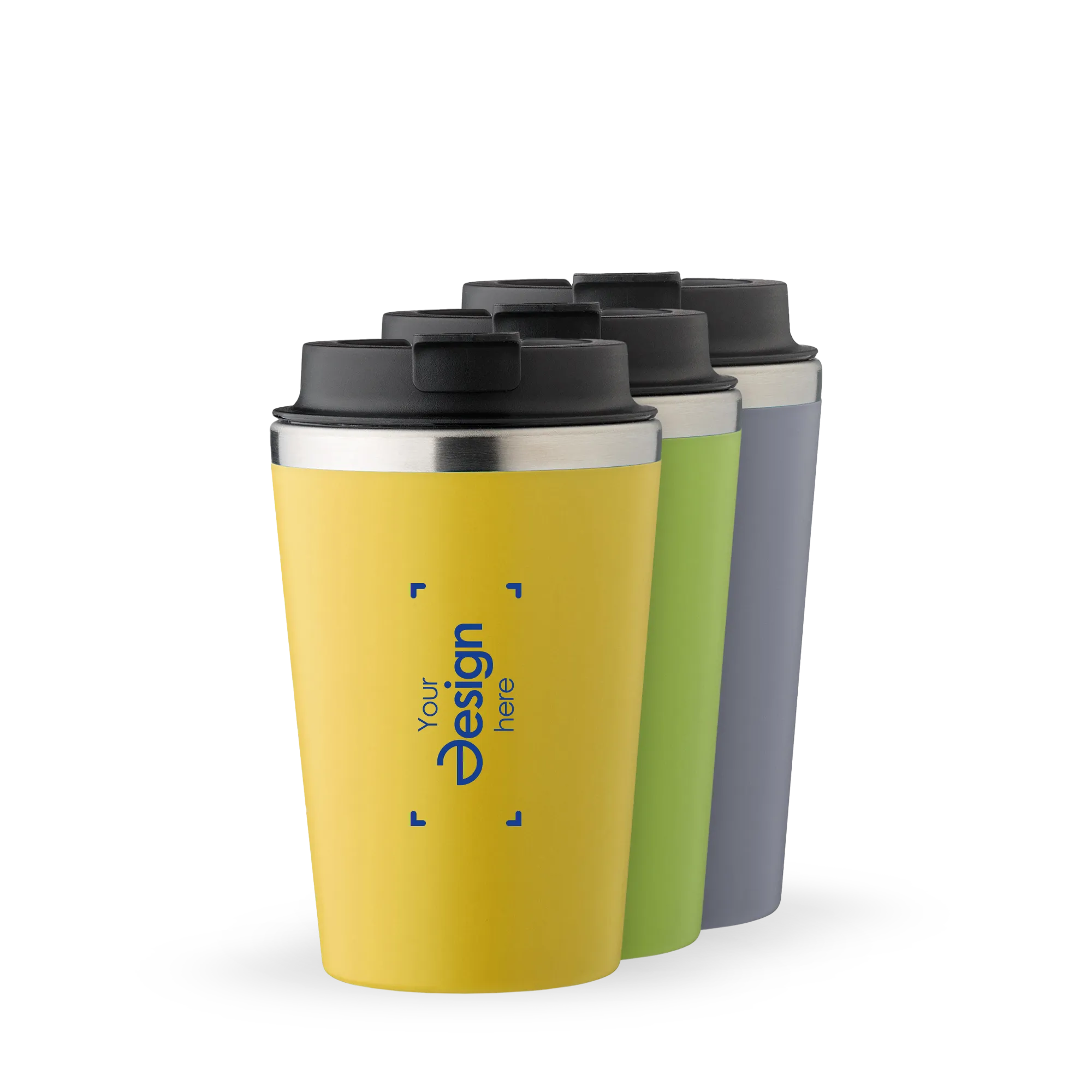 Gobelet de Voyage | Inox et PP | 350 ml | Plusieurs Couleurs