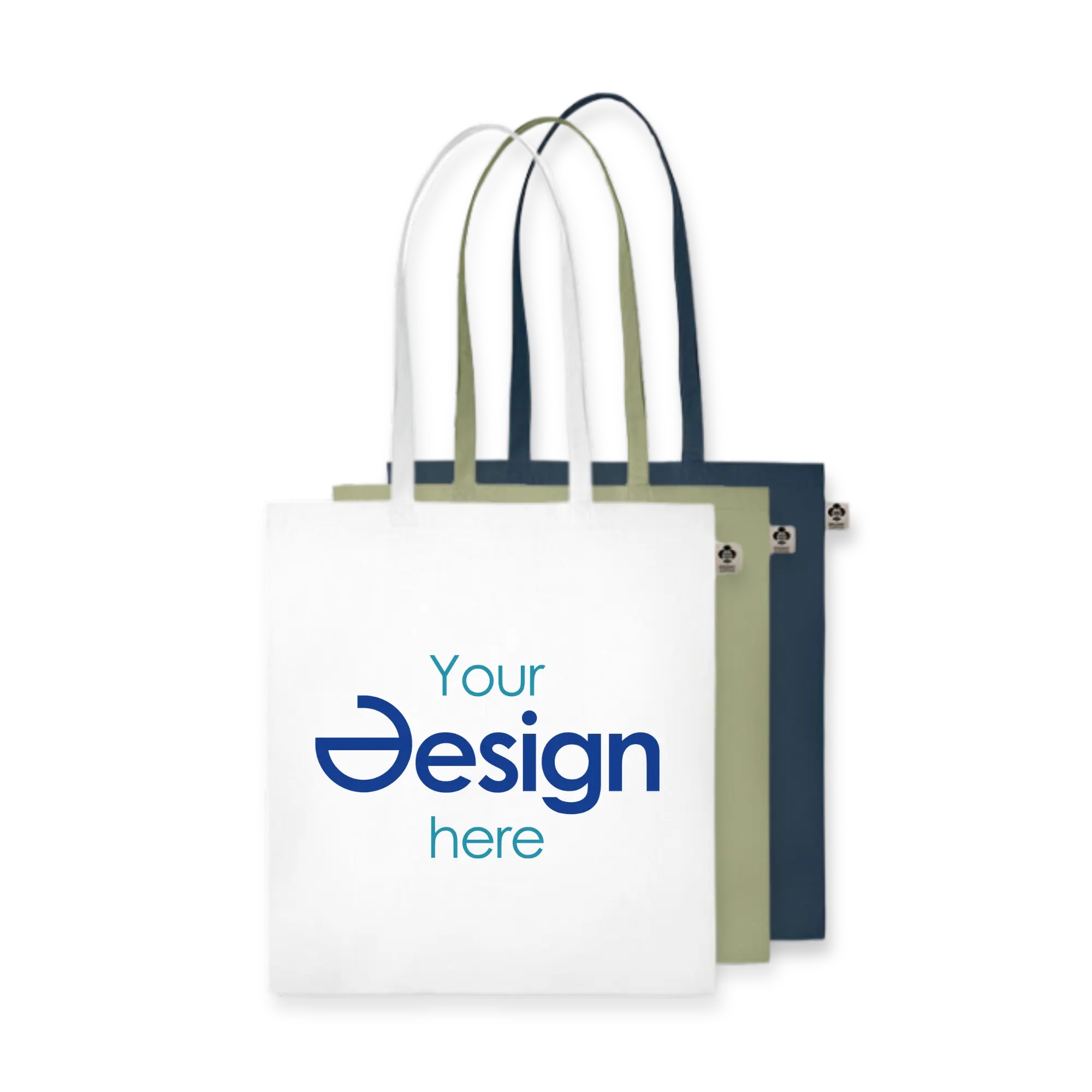 Sac en coton | Coton biologique | 140 g/m2 | Anses longues