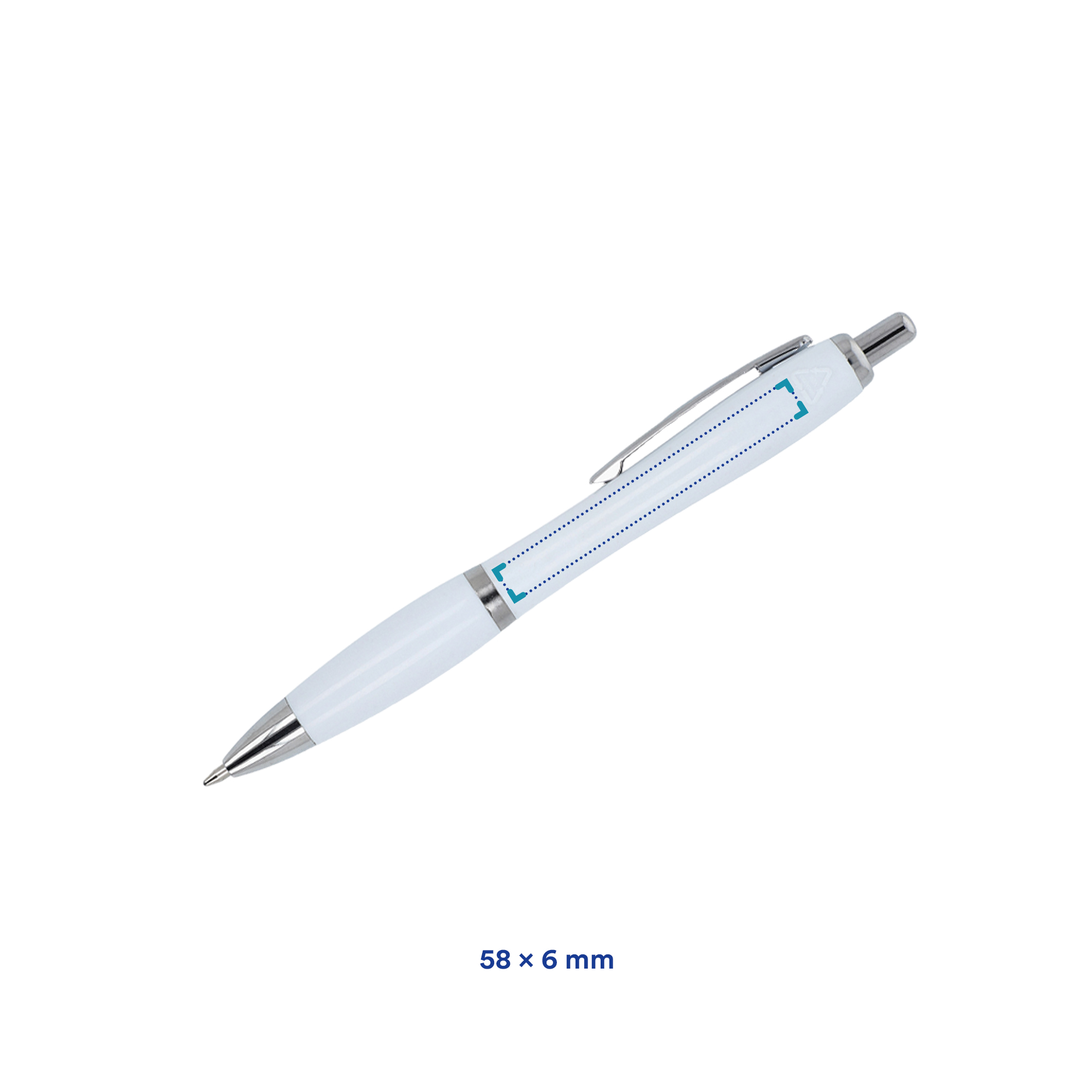 Stylo transparent - Recyclé | Colorée | Quadrichromie