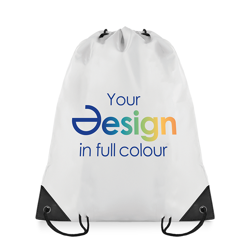 Sac à dos - Polyester | Blanc | Quadrichromie