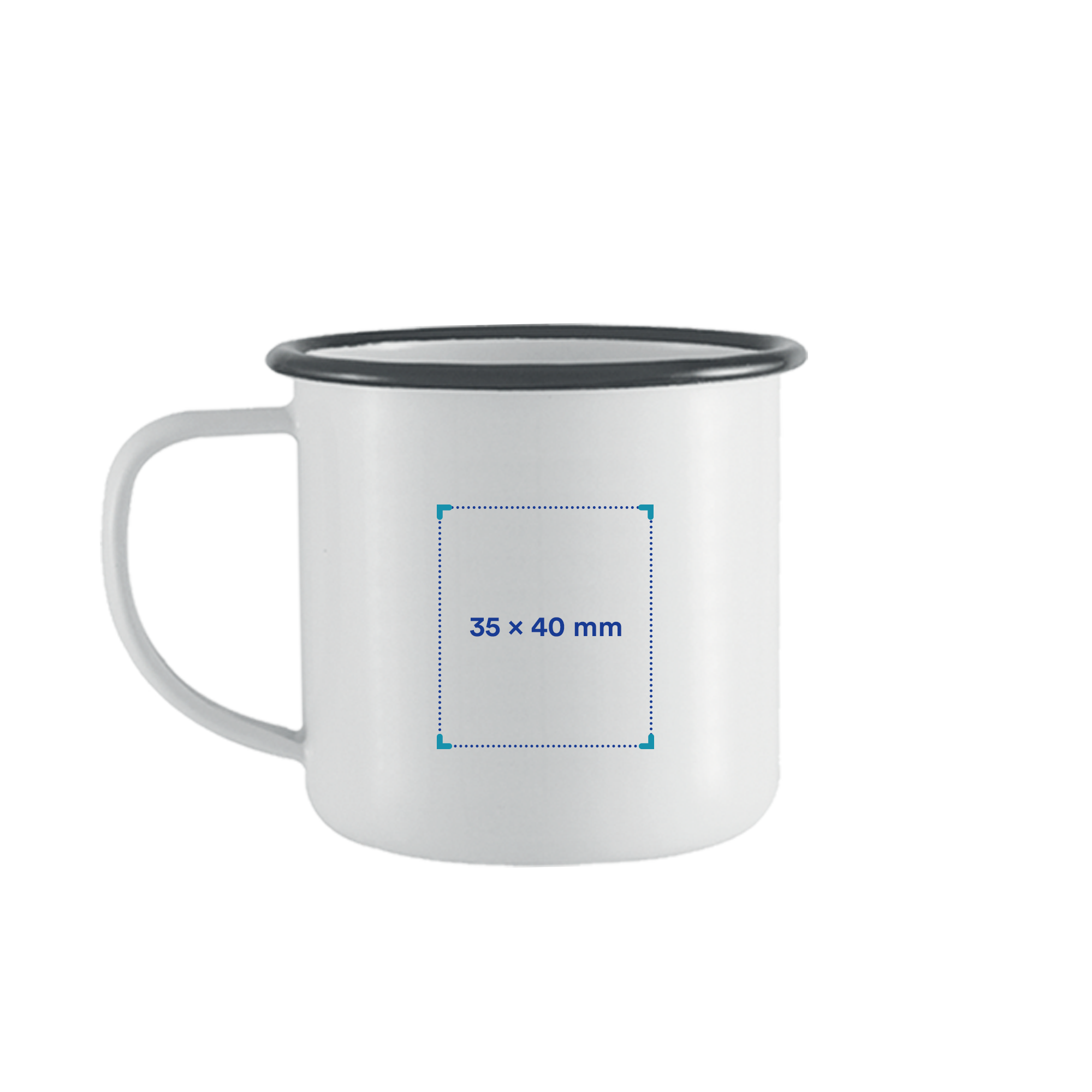 Mug en émail - 350 ml | Design vintage