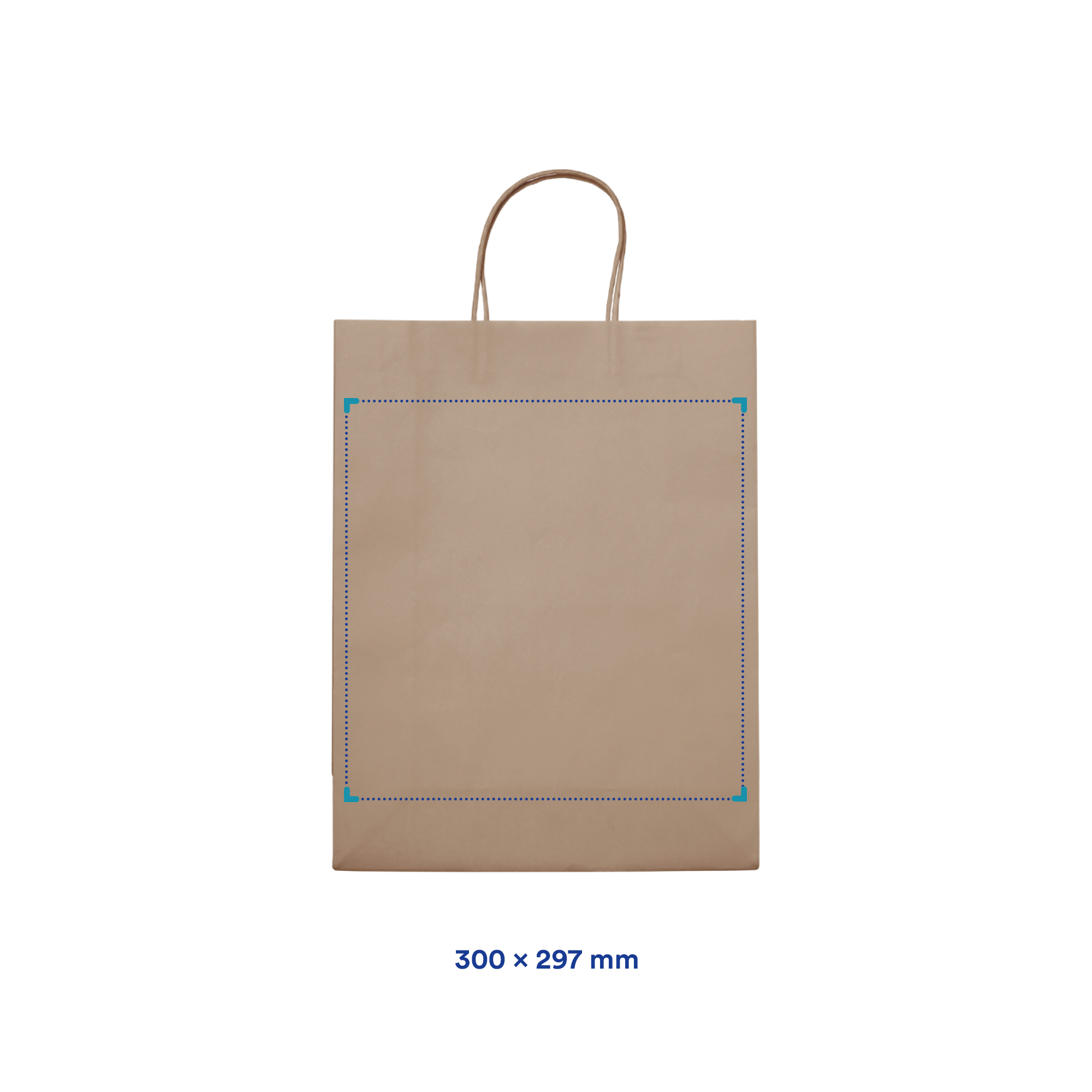 Sac en papier - A3 | Marron ou blanc | Fabriqué en Europe
